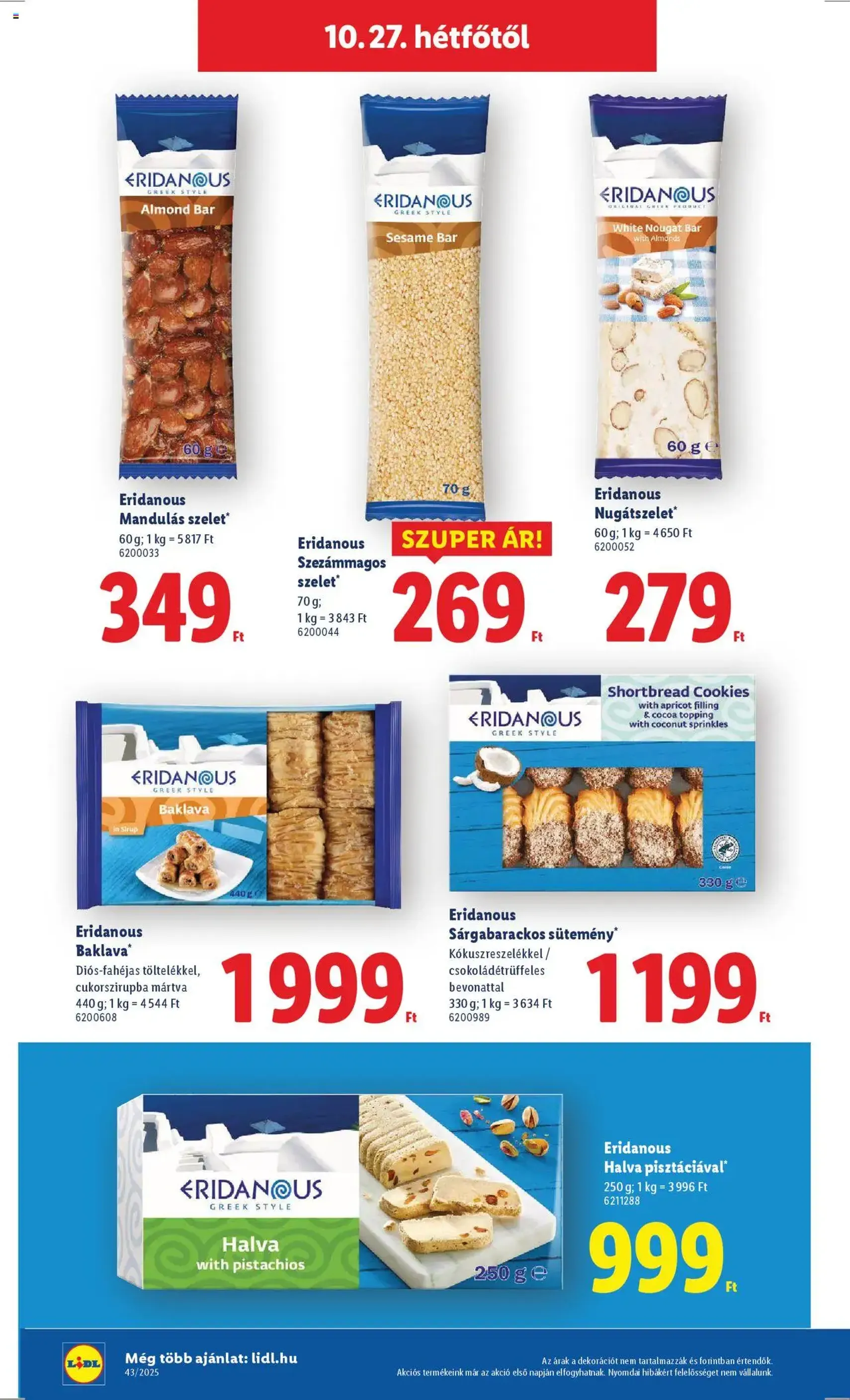 Lidl Akciós újság - 2025.10.22. érvényes szórólap 62 oldal 64 oldalból Lidl Akciós újság - 2025.10.22. érvényes szórólap 62 oldal 64 oldalból