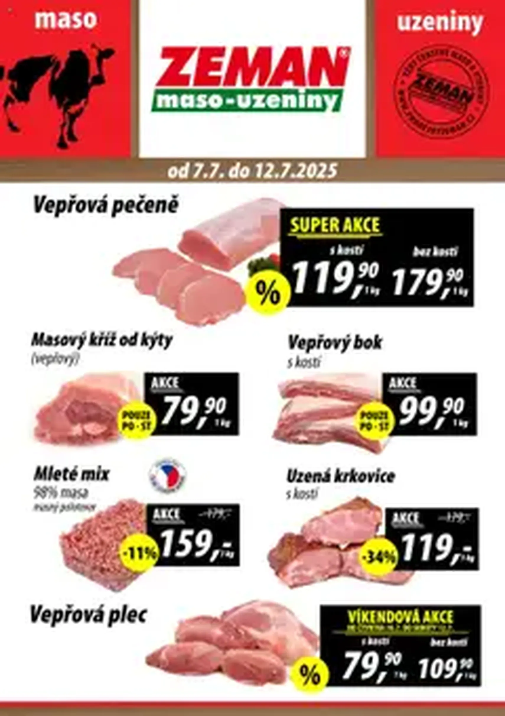 Prodejny Zeman leták - platný leták od 07.07.2025 strana 1 z 1