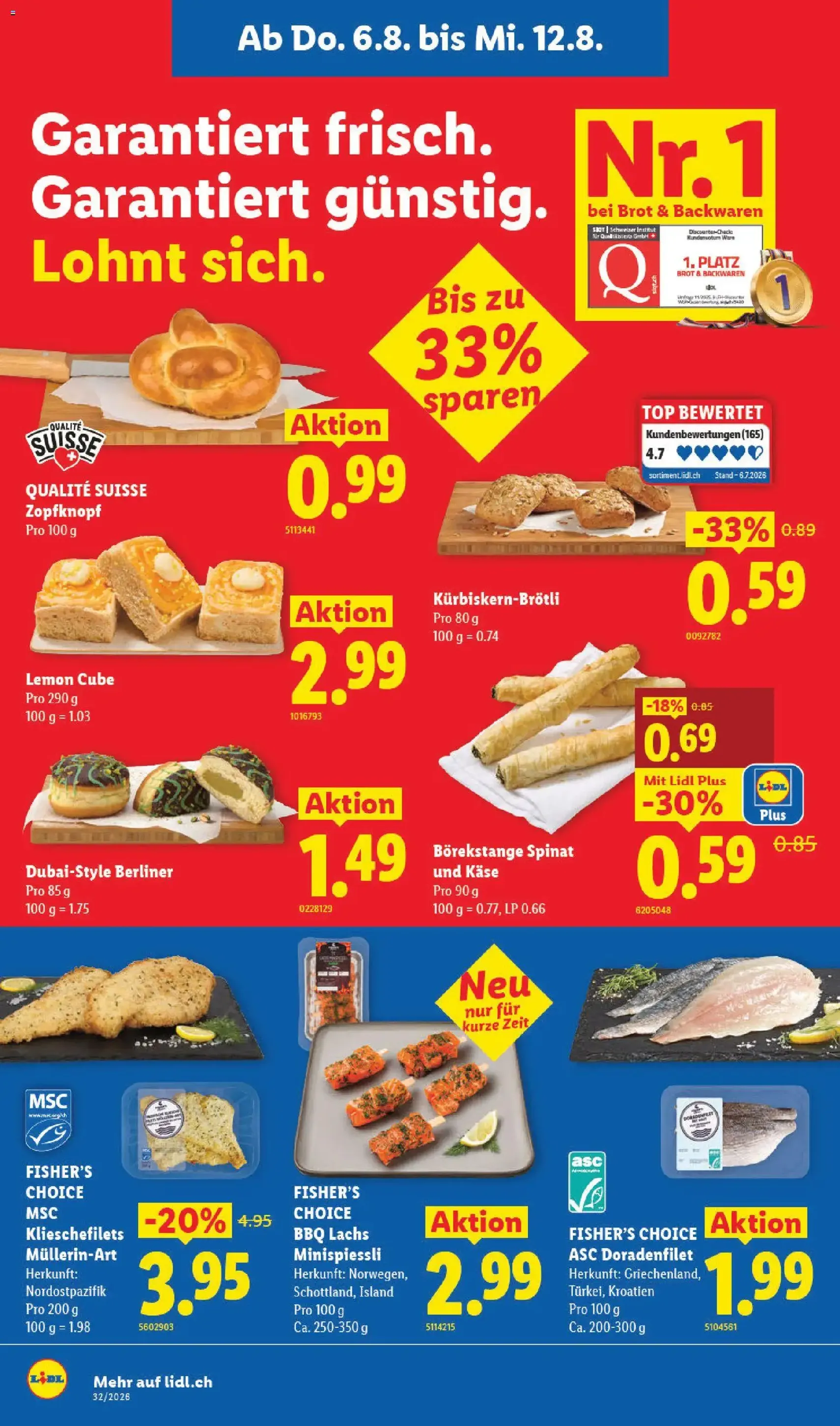 Lidl aktionen - Gültiger Prospekt ab 06.08.2026, Seite 6 von insgesamt 32