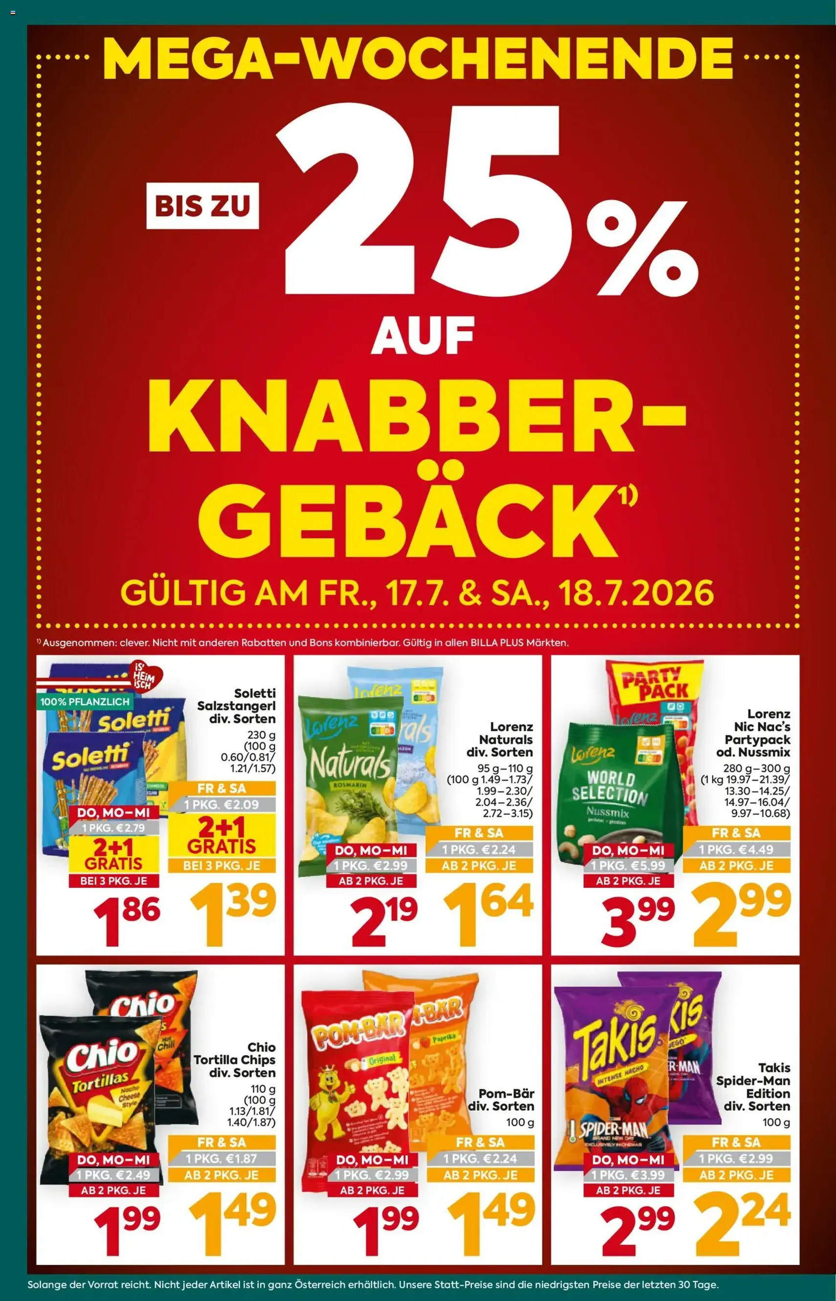 Billa Plus Flugblatt - Gültiger Prospekt ab 16.07.2026, Seite 2 von insgesamt 16