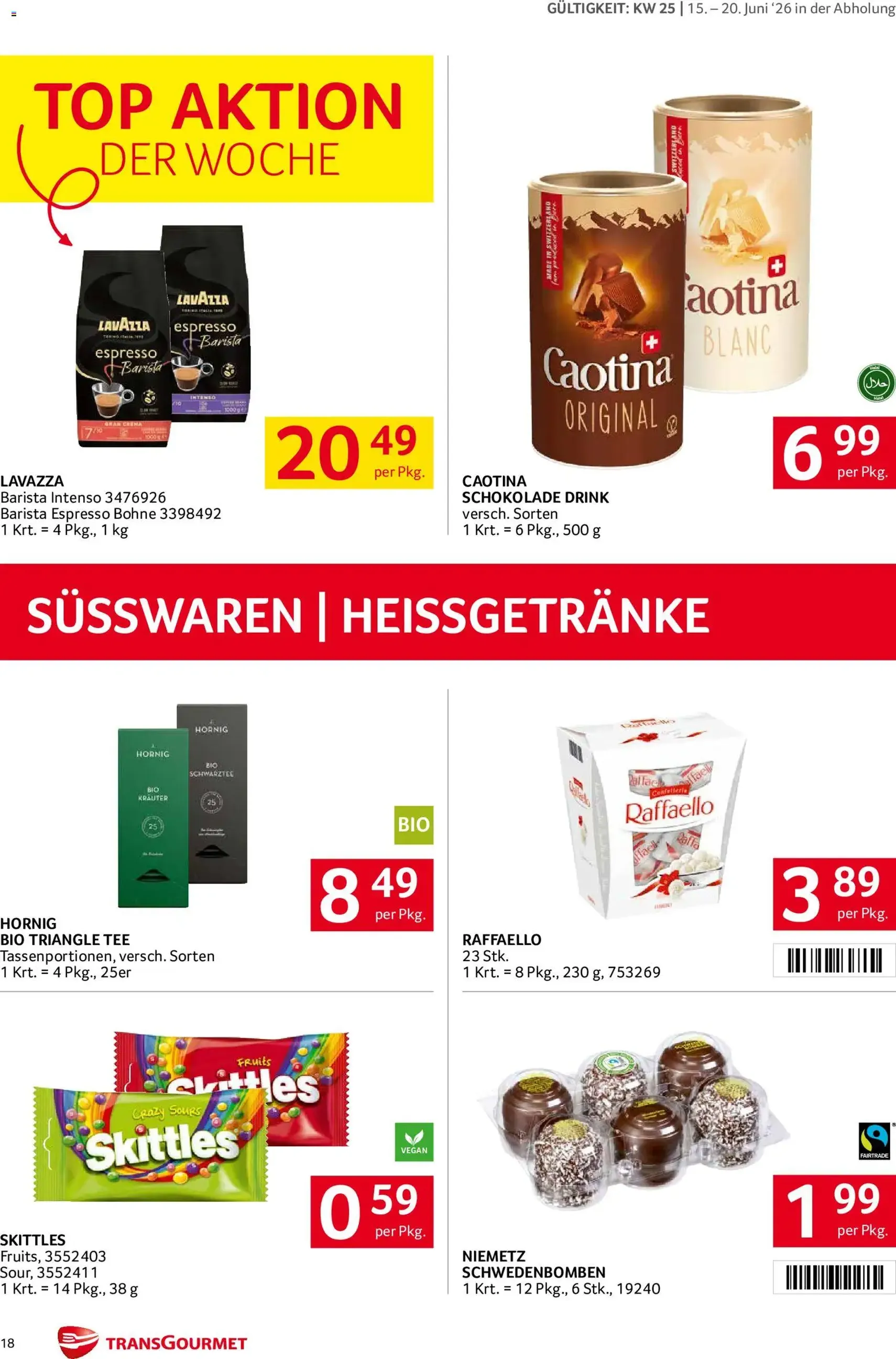 Transgourmet Flugblatt - Gültiger Prospekt ab 15.06.2026, Seite 18 von insgesamt 32