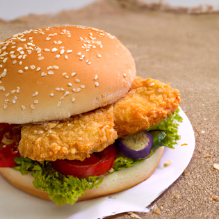 Recipe preview Southern Fried healthy Crispy Chicken Burger