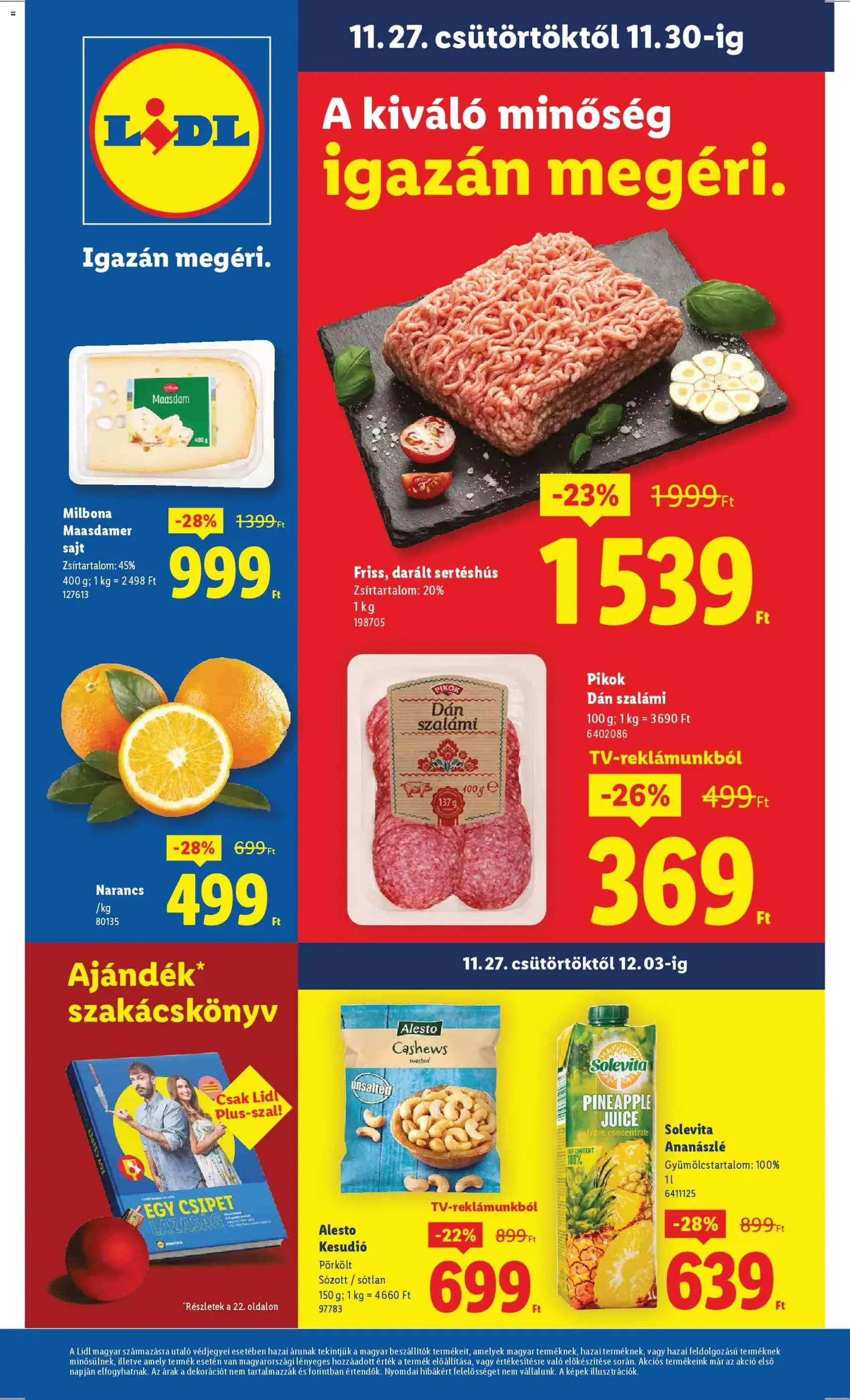 Lidl Akciós újság - 2025.11.27. érvényes szórólap 1 oldal 68 oldalból