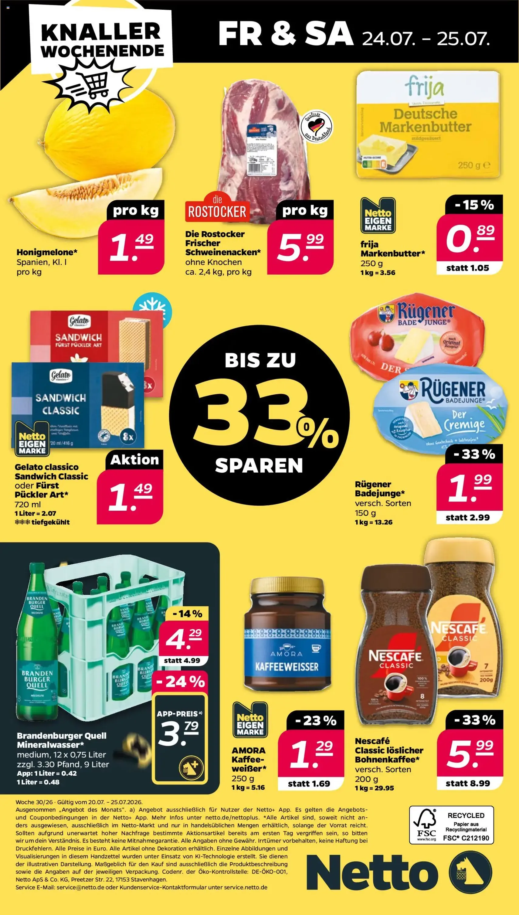 Netto Prospekt - Gültiger Prospekt ab 20.07.2026, Seite 32 von insgesamt 32