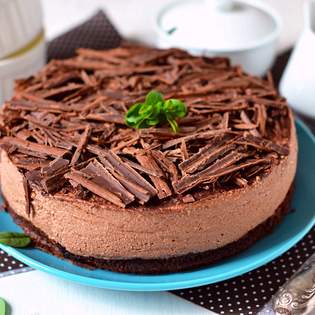 Recipe preview Unbaked chocolate cheesecake with mascarpone