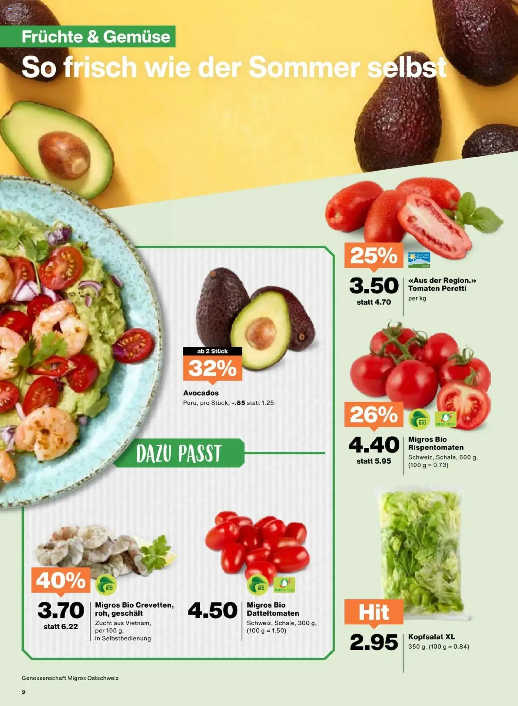 Migros Aktionen - Gültiger Prospekt ab 29.07.2025, Seite 2 von insgesamt 20