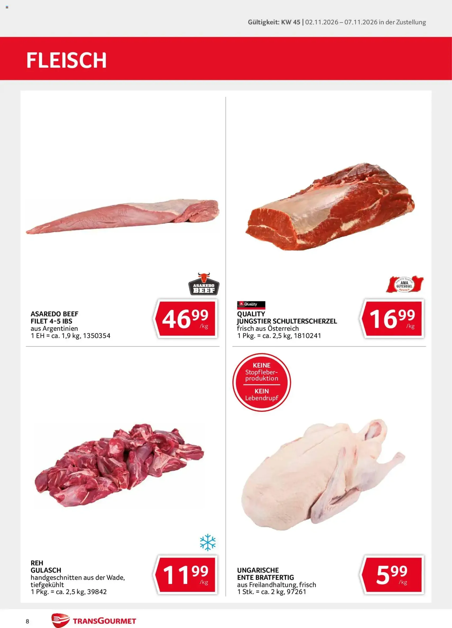 Transgourmet Flugblatt - Gültiger Prospekt ab 02.11.2026, Seite 8 von insgesamt 36