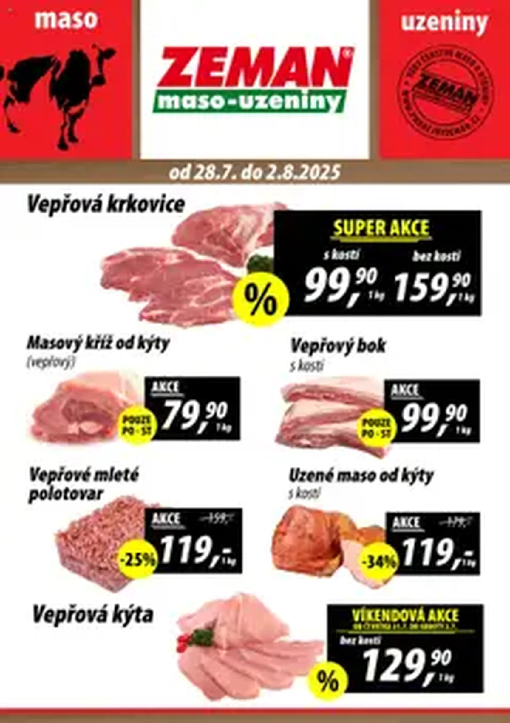 Prodejny Zeman leták - platný leták od 28.07.2025 strana 1 z 1