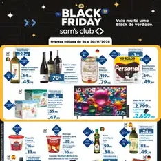 Sam's Club Black Friday - pré-visualização do folheto, válido a partir de 26/11/2025