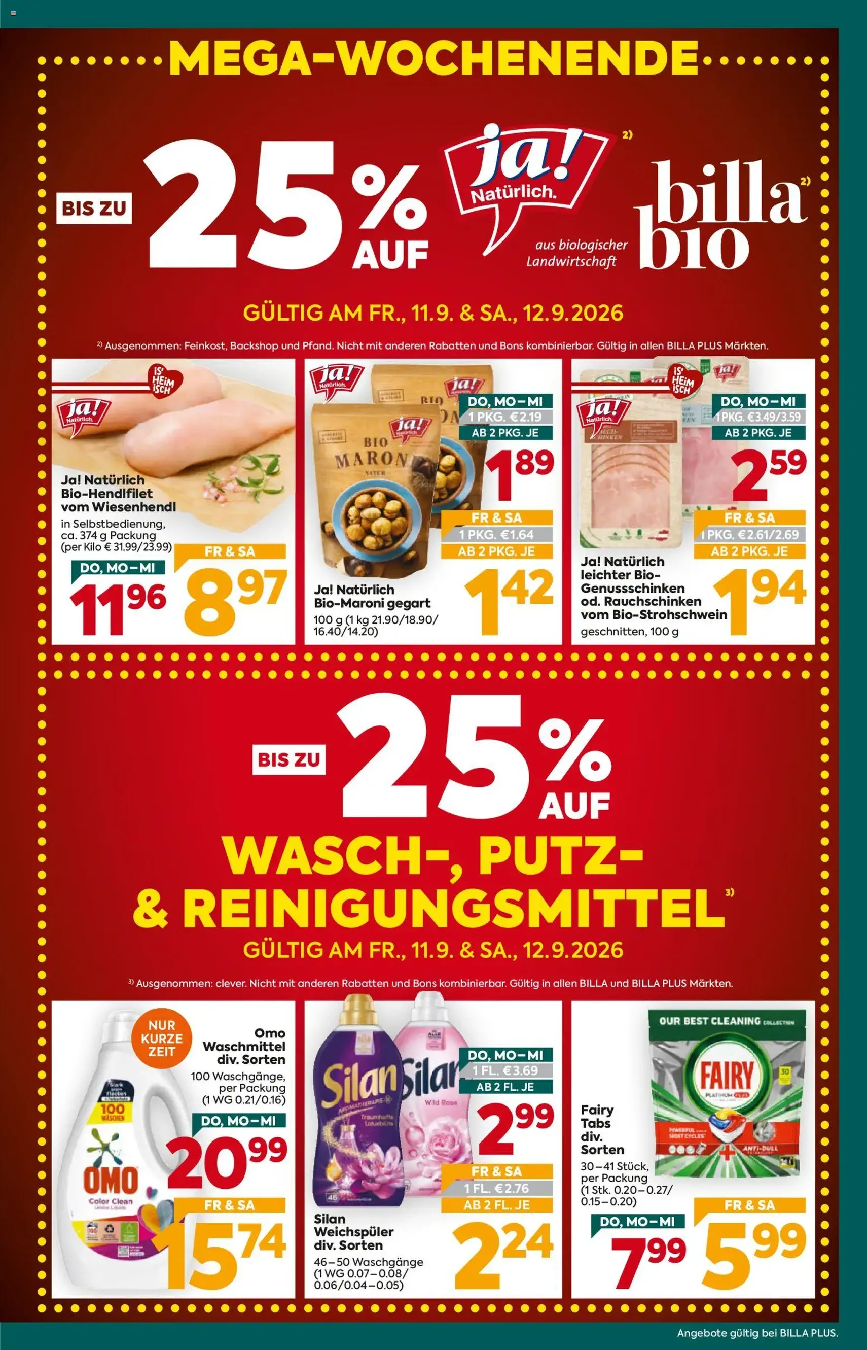 Billa Plus Flugblatt - Gültiger Prospekt ab 10.09.2026, Seite 3 von insgesamt 16