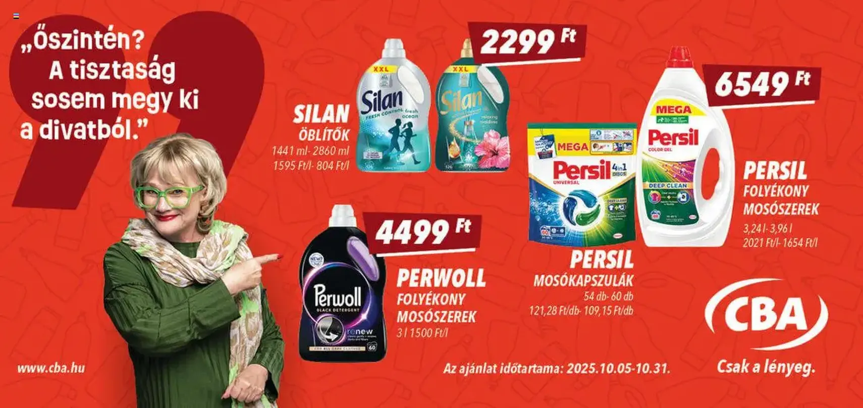 CBA - Óriásplakátok - 2025.10.05. érvényes szórólap 4 oldal 4 oldalból
