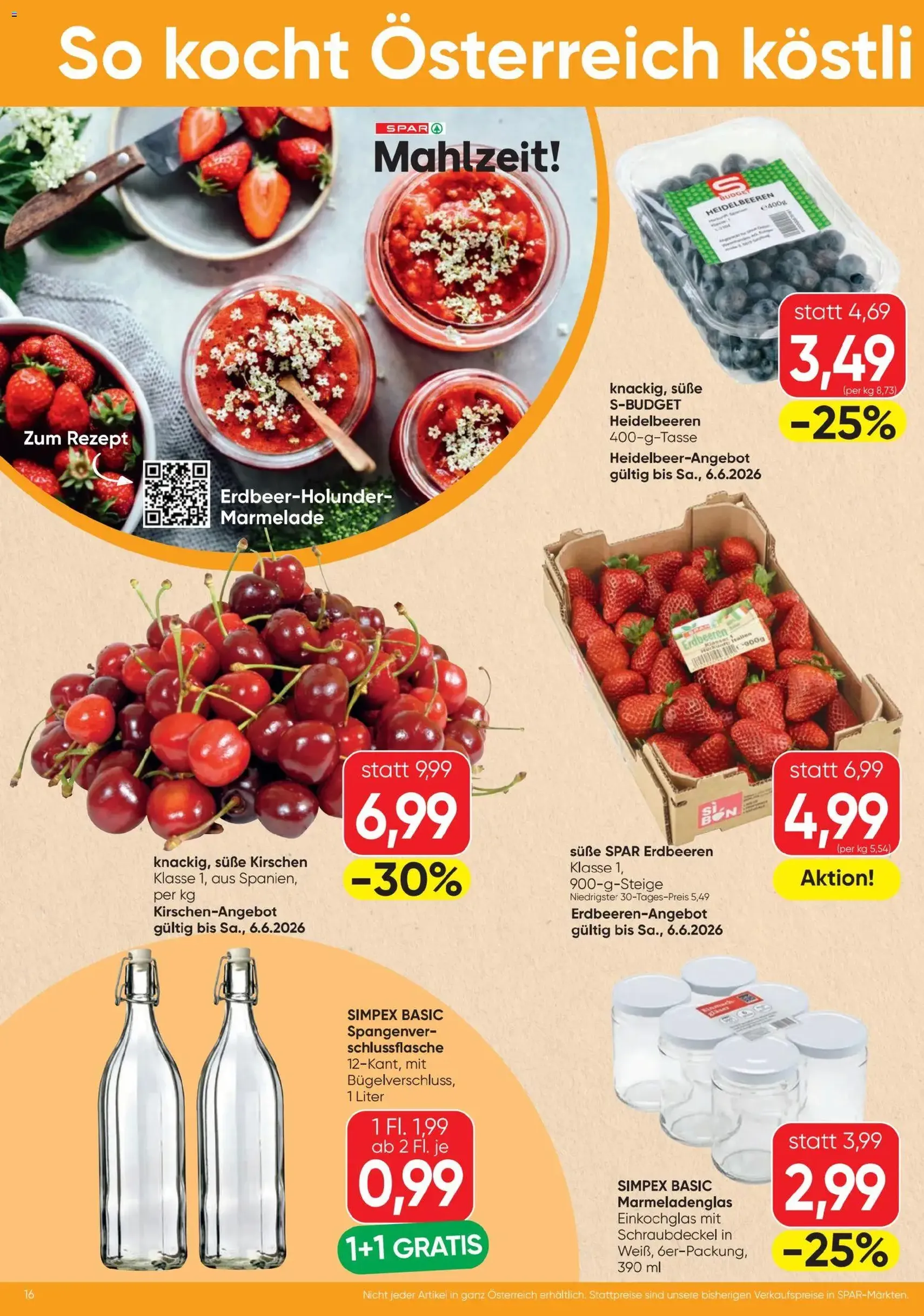 Spar Flugblatt - Gültiger Prospekt ab 03.06.2026, Seite 16 von insgesamt 20