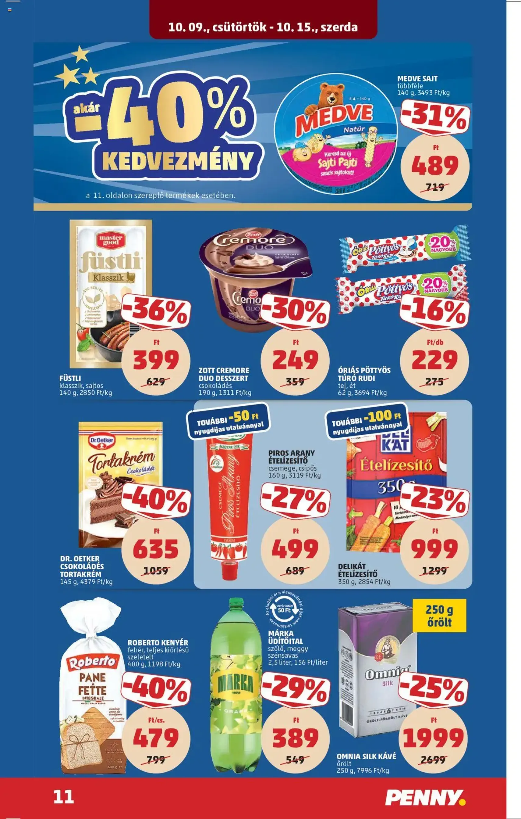 PENNY Akciós újság - 2025.10.09. érvényes szórólap 15 oldal 43 oldalból