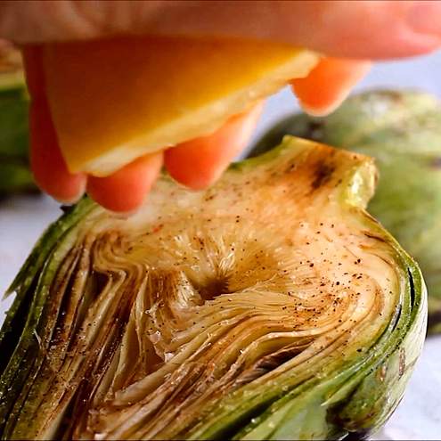 Carciofi al forno - procedimento 1