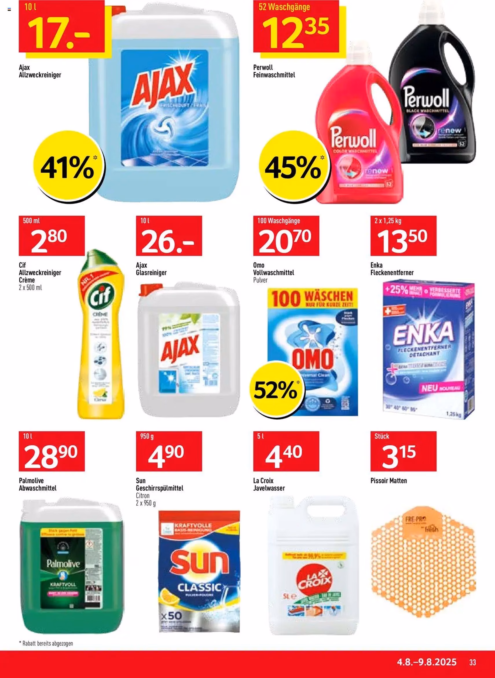 Prodega Aktionen - Gültiger Prospekt ab 04.08.2025, Seite 33 von insgesamt 40 Prodega Aktionen - Gültiger Prospekt ab 04.08.2025, Seite 33 von insgesamt 40