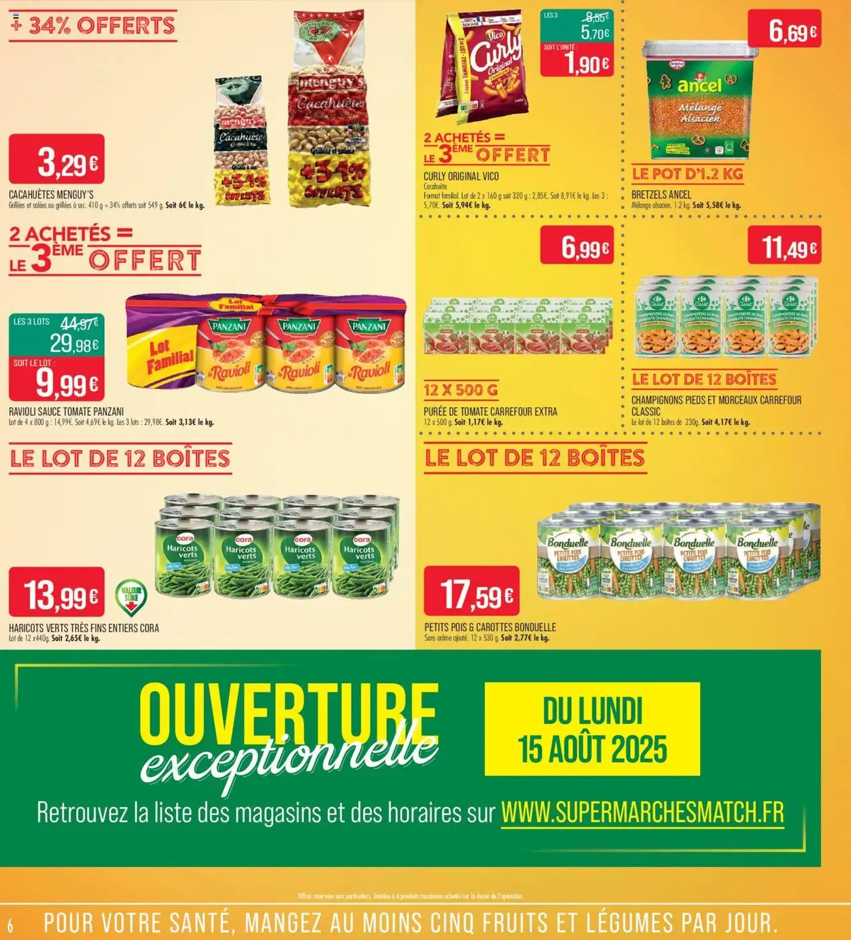 Match Supermarché catalogue - brochure valable à partir du 12/08/2025, page 6 sur 8