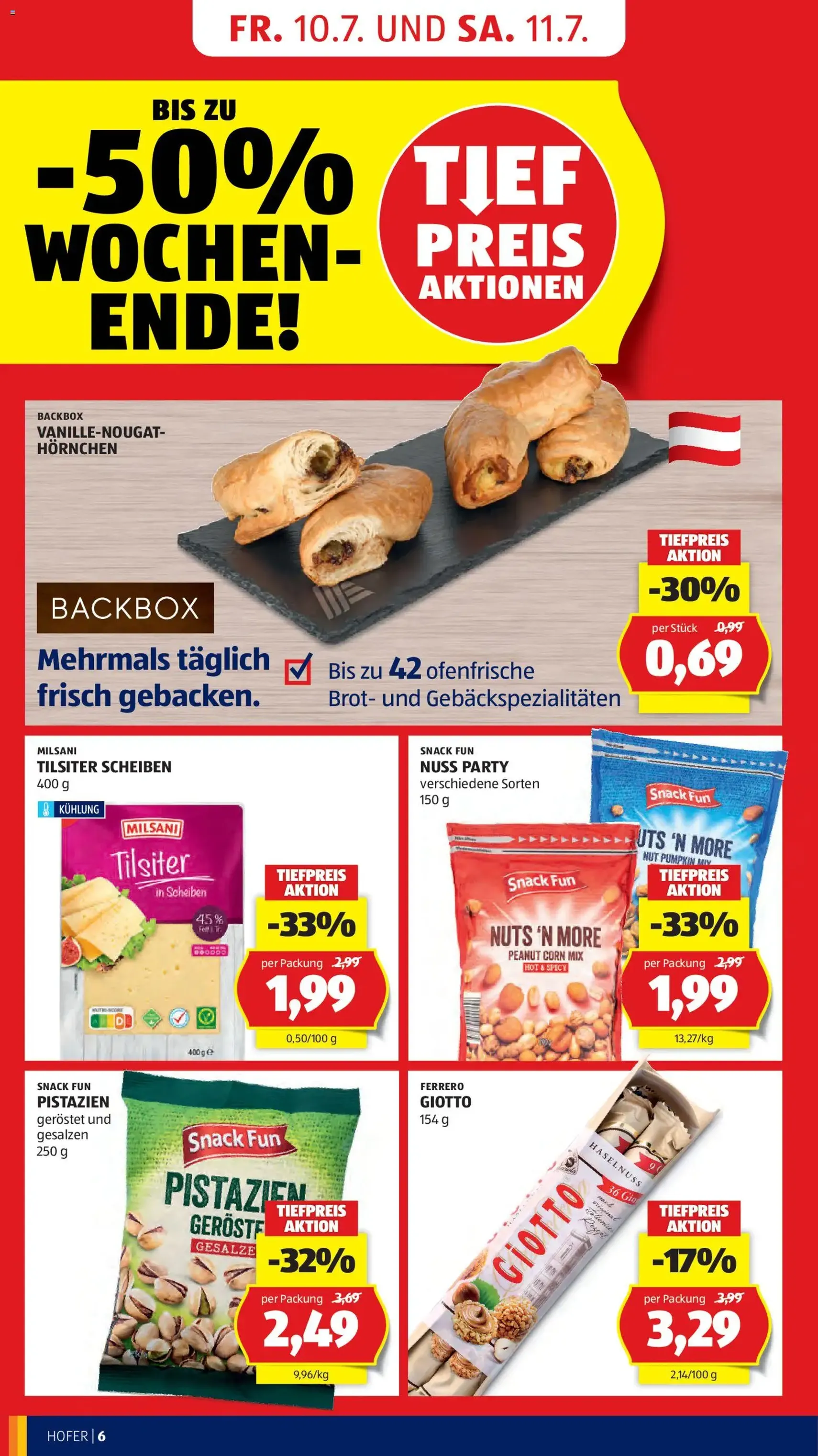 Hofer Flugblatt - Gültiger Prospekt ab 10.07.2026, Seite 10 von insgesamt 44