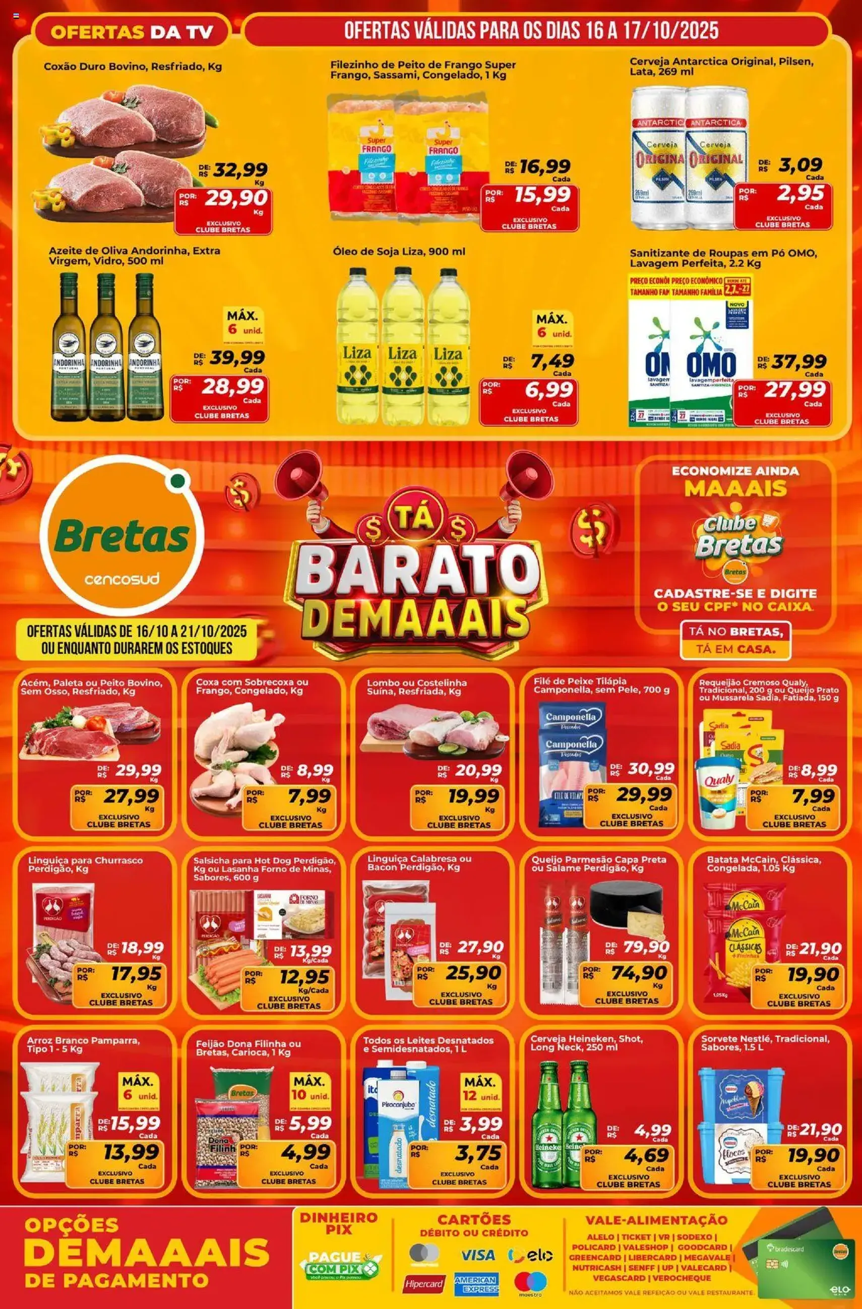 Bretas - Ofertas da semana - folheto válido a partir de 16/10/2025 página 1 de 2
