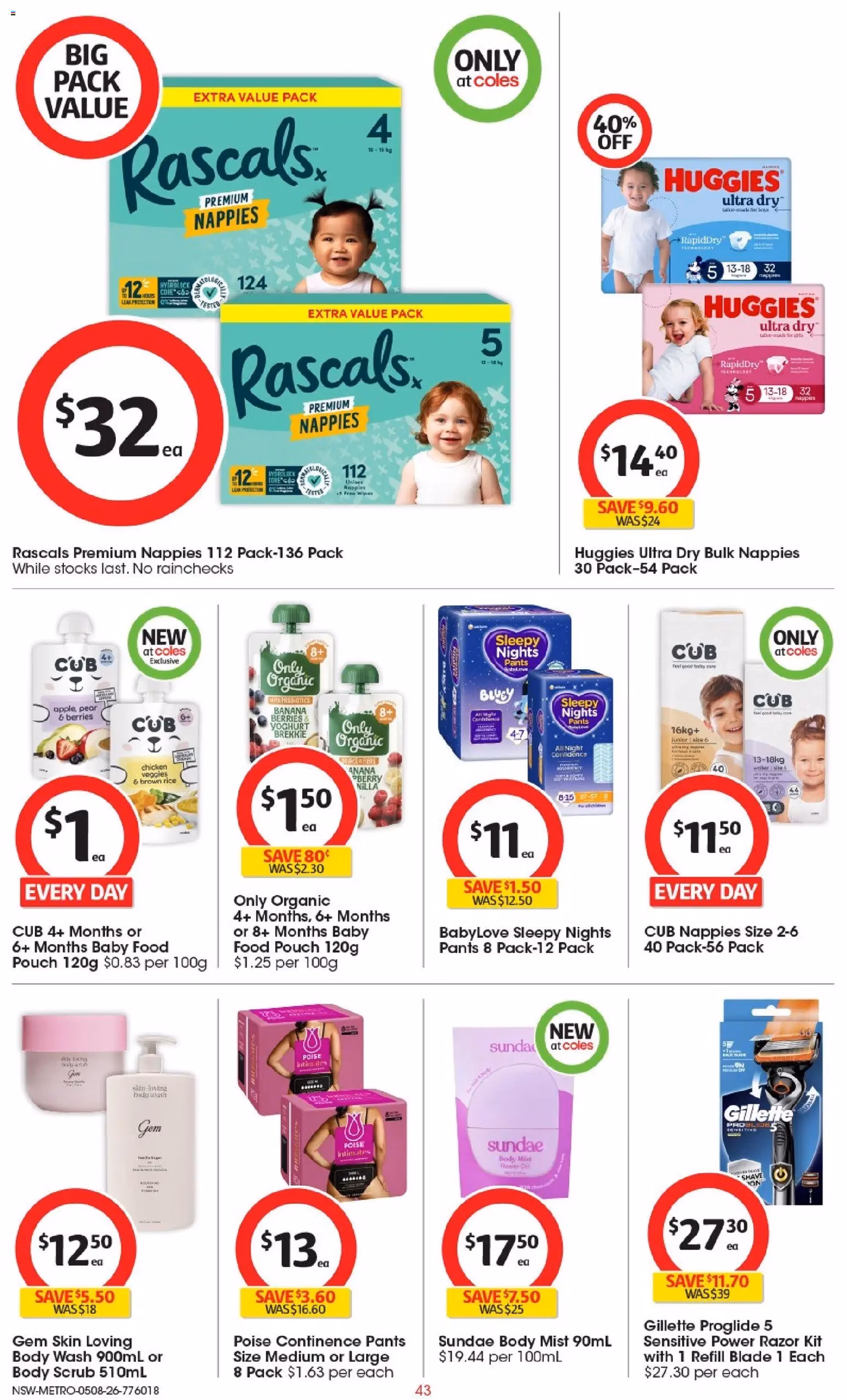 Coles catalogue - valid flyer from 04/08/2026, page 43 of 52