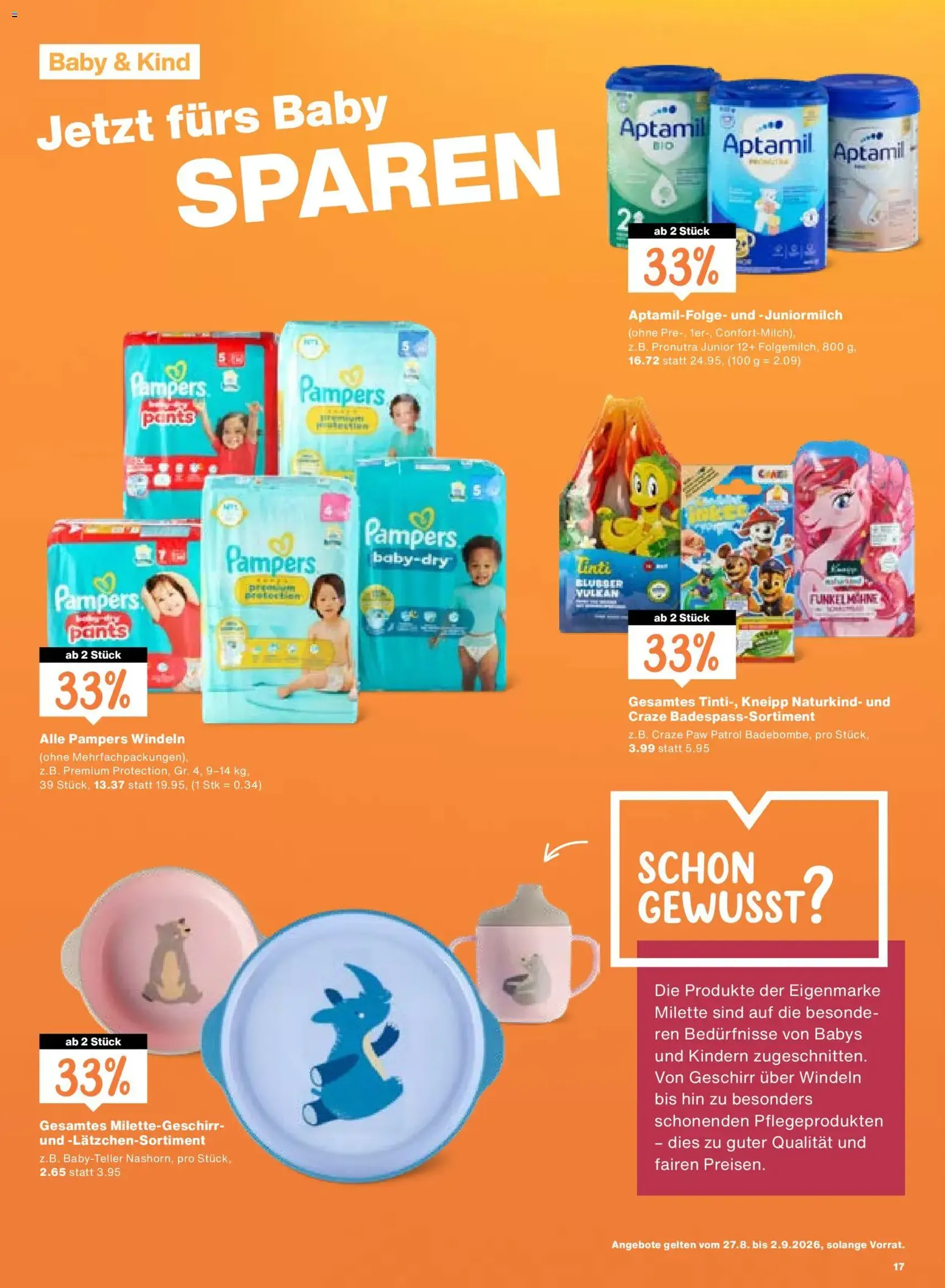 Migros aktionen - Gültiger Prospekt ab 27.08.2026, Seite 17 von insgesamt 20