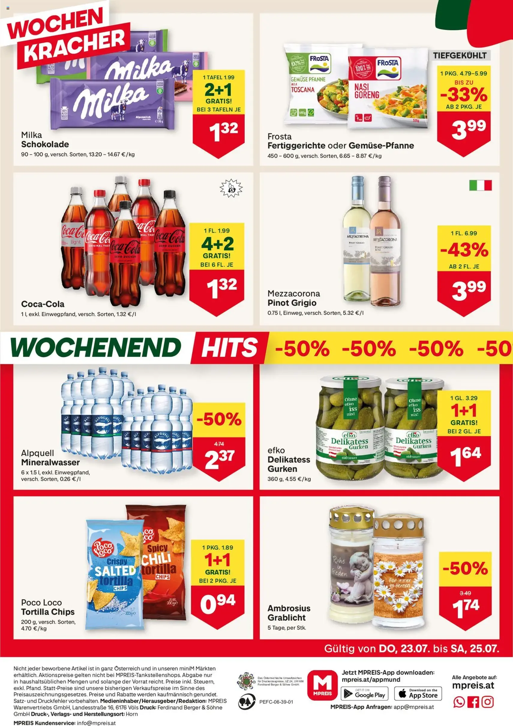 MPREIS Flugblatt - Gültiger Prospekt ab 23.07.2026, Seite 16 von insgesamt 20