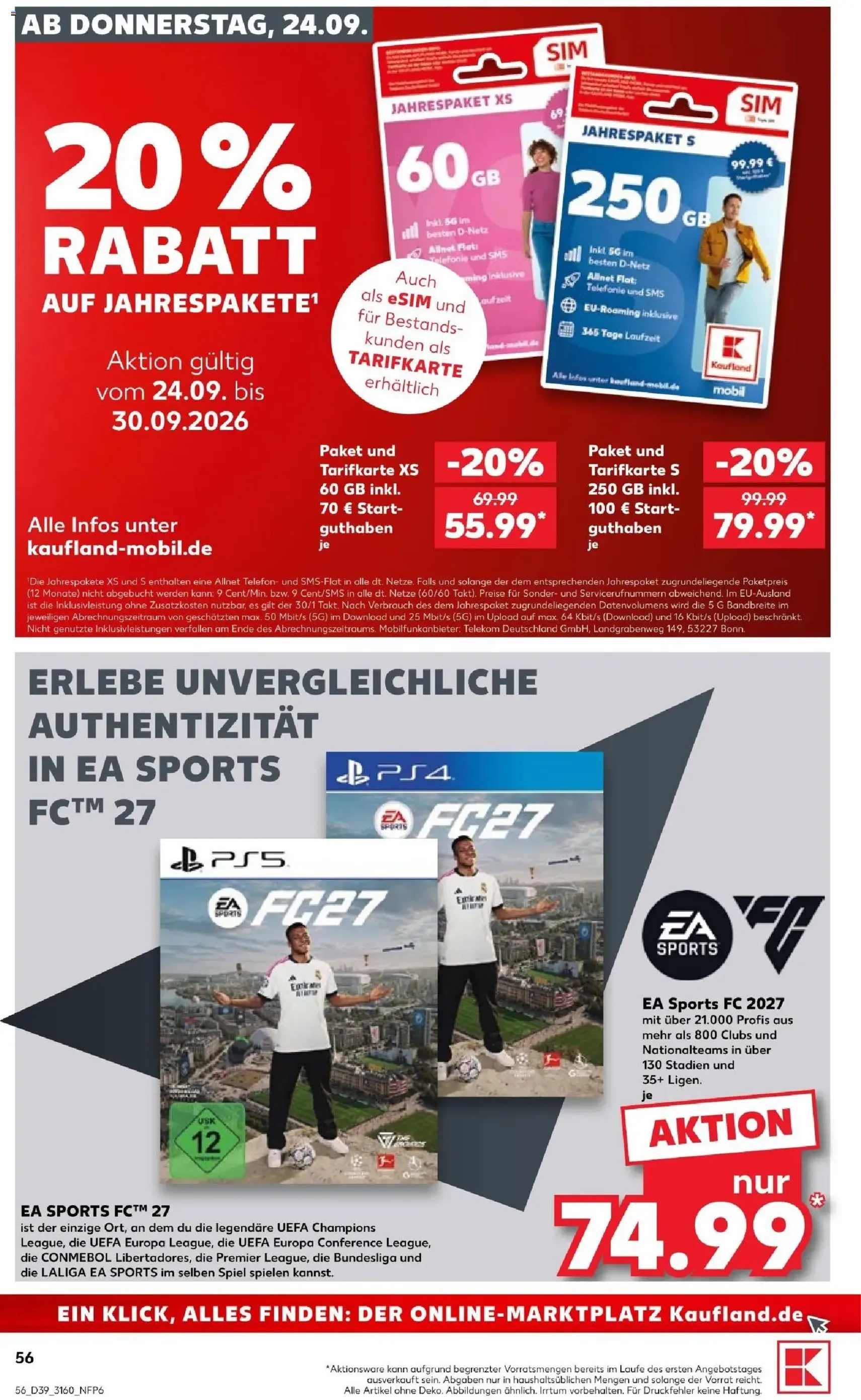 Kaufland Prospekt - Gültiger Prospekt ab 24.09.2026, Seite 56 von insgesamt 72