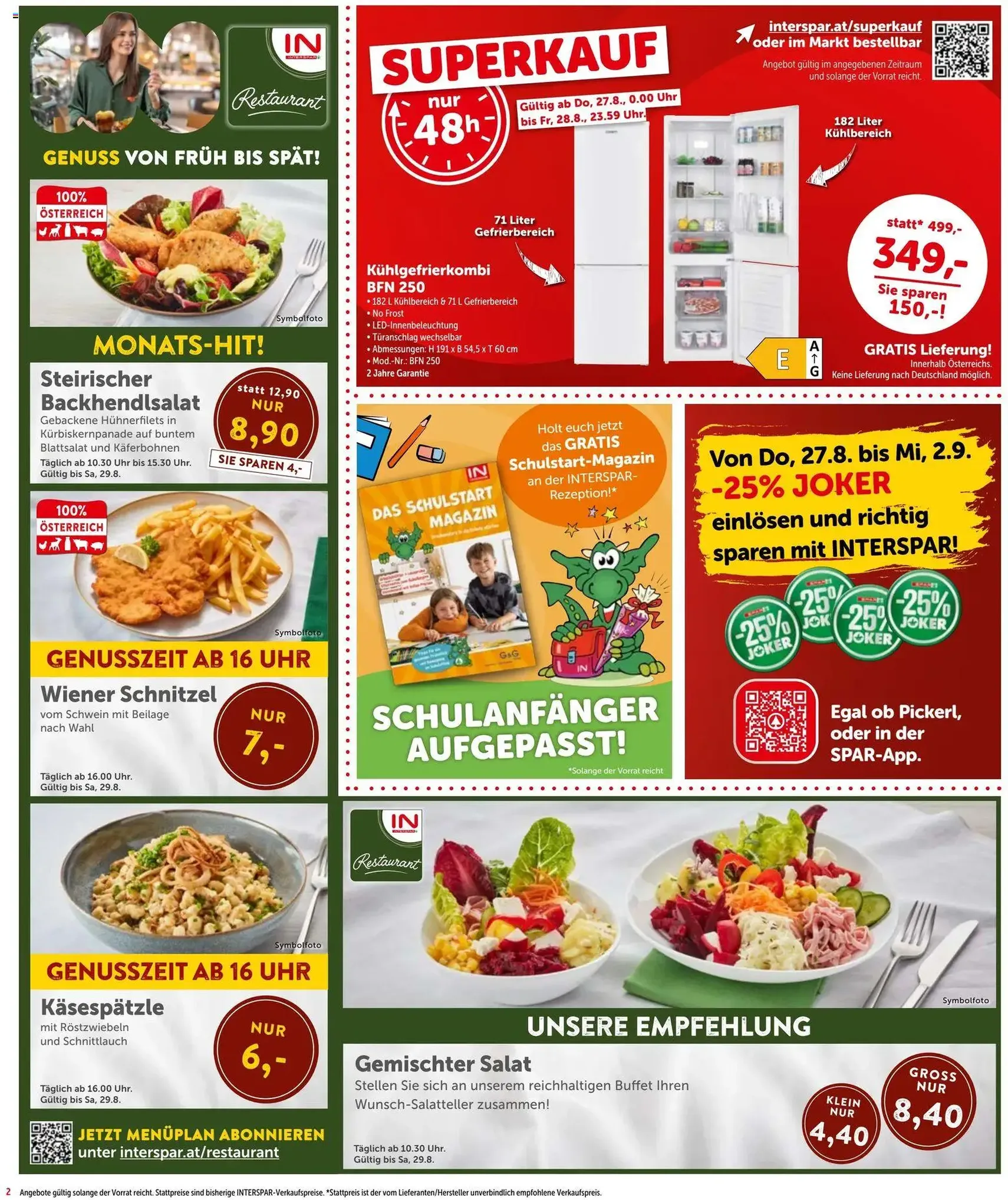 Interspar - Flugblatt - Gültiger Prospekt ab 27.08.2026, Seite 2 von insgesamt 20