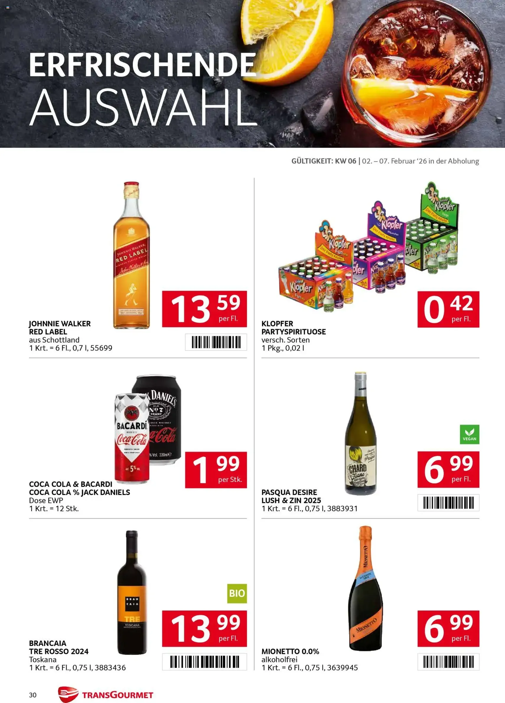 Transgourmet Flugblatt - Gültiger Prospekt ab 02.02.2026, Seite 29 von insgesamt 31