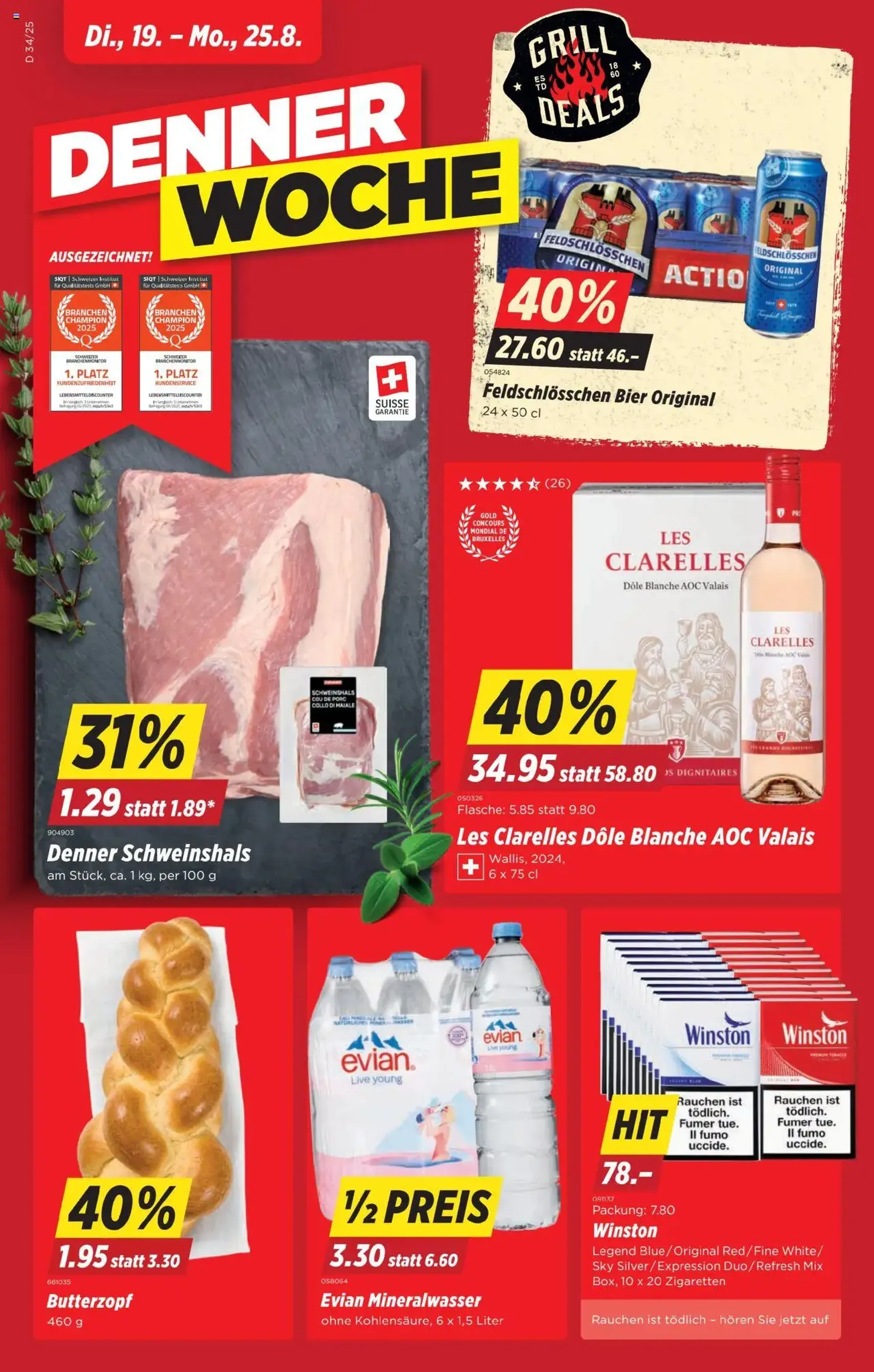 Denner Aktionen - Gültiger Prospekt ab 19.08.2025, Seite 1 von insgesamt 24 Denner Aktionen - Gültiger Prospekt ab 19.08.2025, Seite 1 von insgesamt 24
