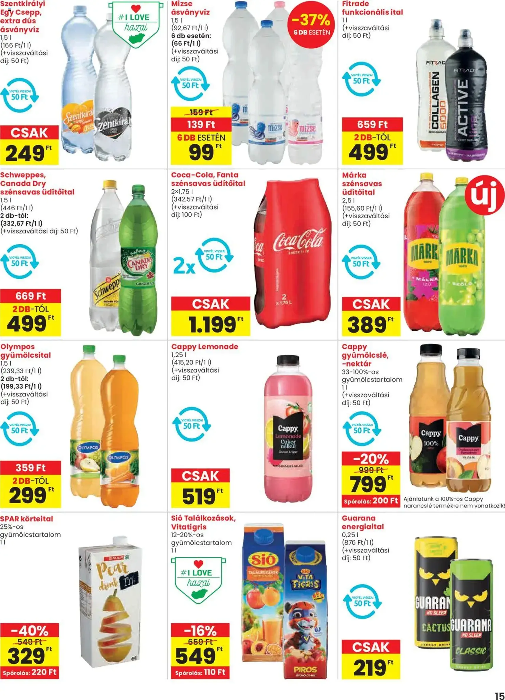Spar Akciós újság - 2025.09.11. érvényes szórólap 15 oldal 20 oldalból Spar Akciós újság - 2025.09.11. érvényes szórólap 15 oldal 20 oldalból