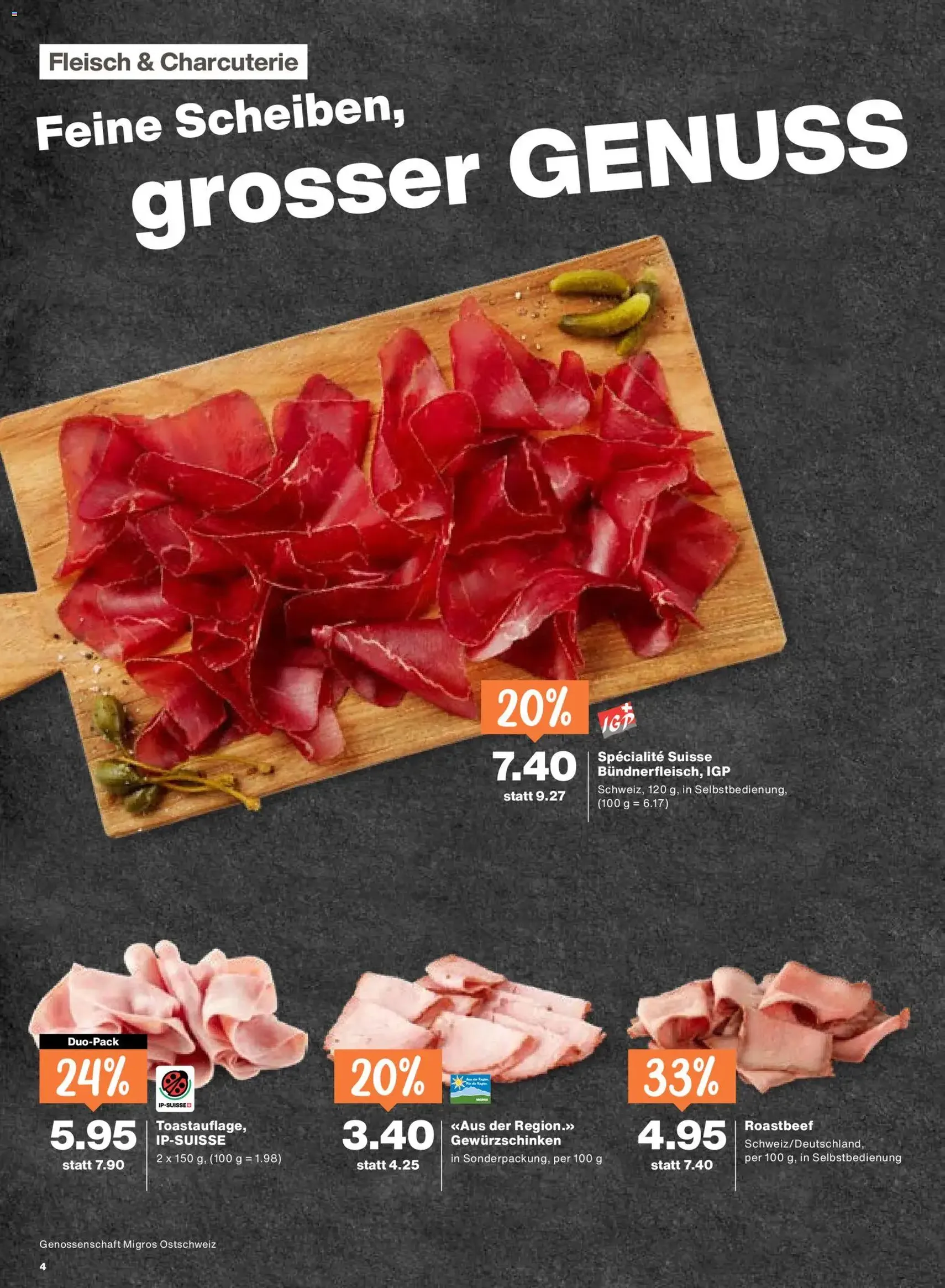 Migros aktionen - Gültiger Prospekt ab 02.07.2026, Seite 4 von insgesamt 24
