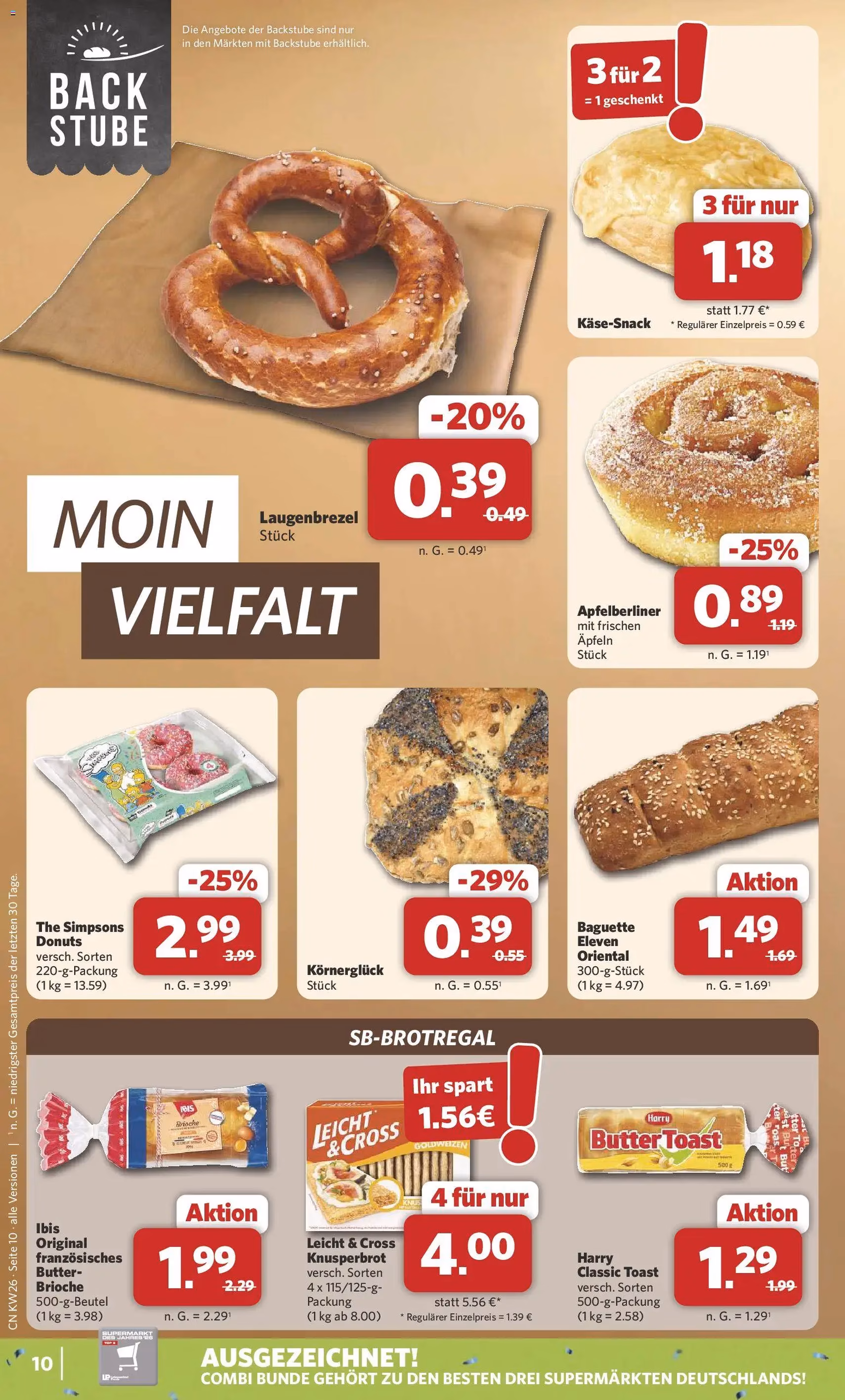 Combi Prospekt - Gültiger Prospekt ab 22.06.2026, Seite 10 von insgesamt 38