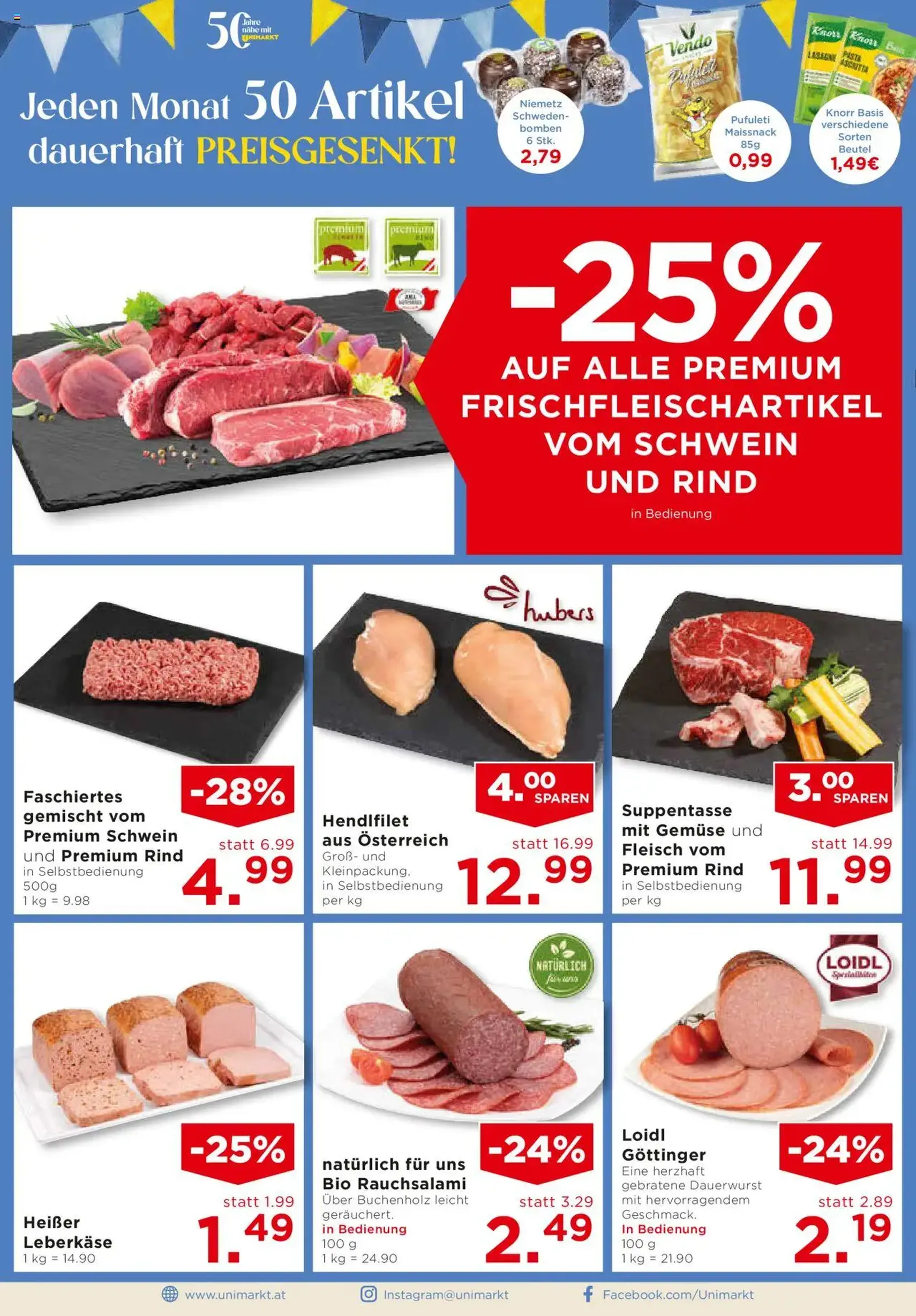 Unimarkt Flugblatt - Gültiger Prospekt ab 01.10.2025, Seite 6 von insgesamt 20 Unimarkt Flugblatt - Gültiger Prospekt ab 01.10.2025, Seite 6 von insgesamt 20