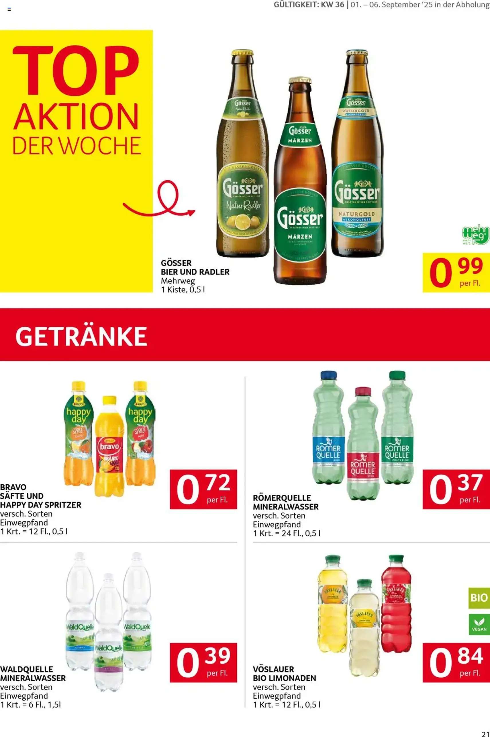 Transgourmet Flugblatt - Gültiger Prospekt ab 31.08.2025, Seite 21 von insgesamt 32 Transgourmet Flugblatt - Gültiger Prospekt ab 31.08.2025, Seite 21 von insgesamt 32