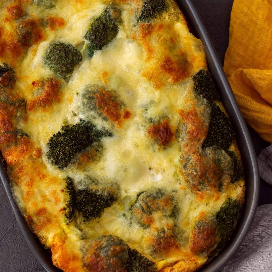 Pieczona pierś z kurczaka z brokułami