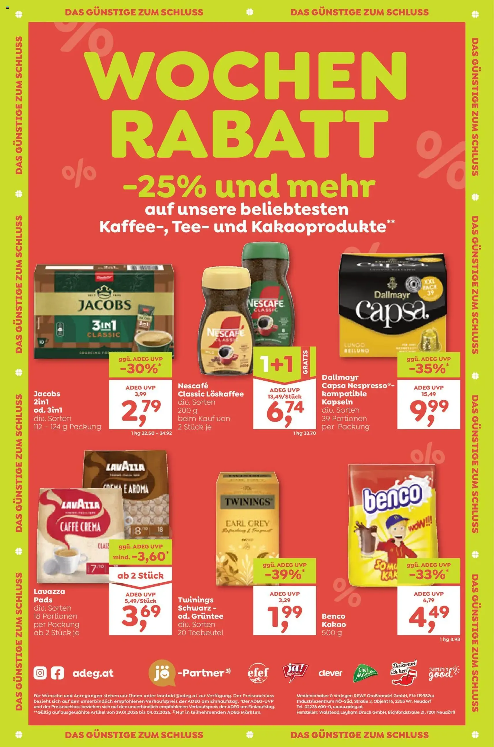 ADEG Flugblatt - Gültiger Prospekt ab 29.01.2026, Seite 12 von insgesamt 12