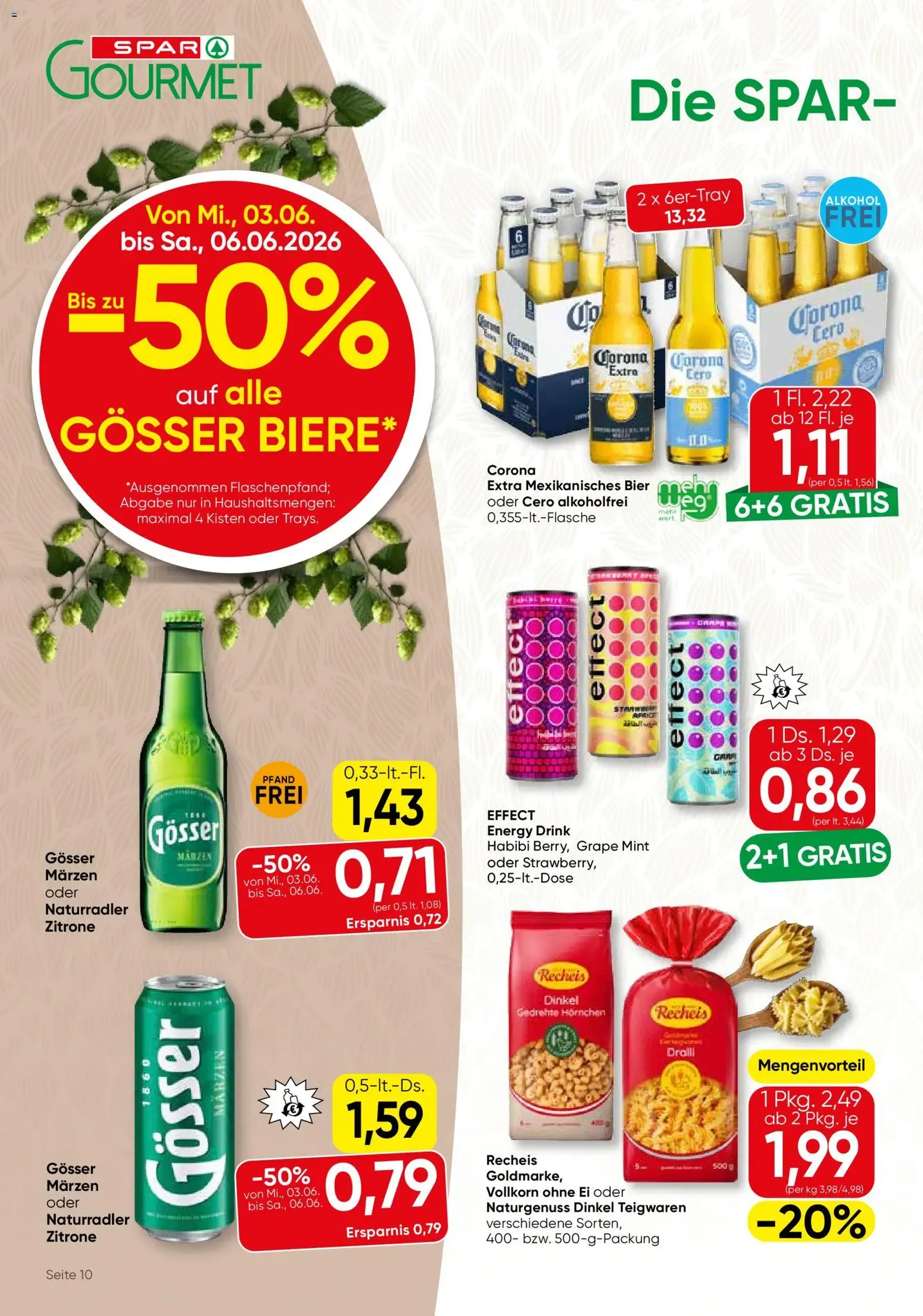 SPAR Gourmet Flugblatt - Gültiger Prospekt ab 03.06.2026, Seite 10 von insgesamt 12