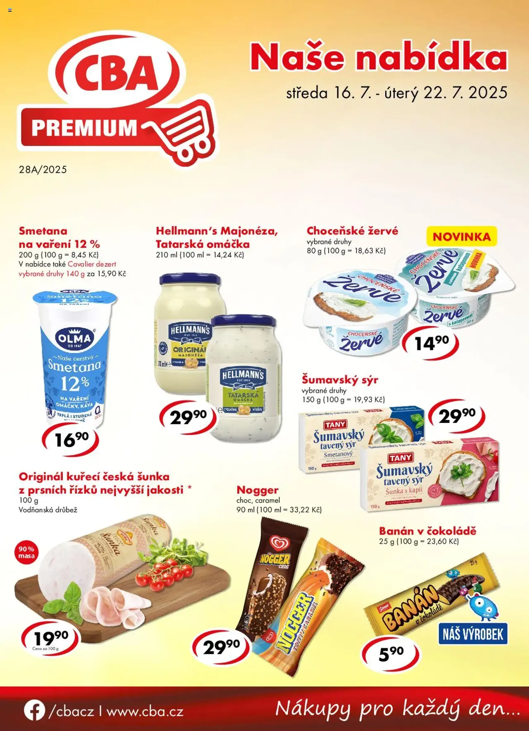 CBA leták - Premium - platný leták od 16.07.2025 strana 1 z 4