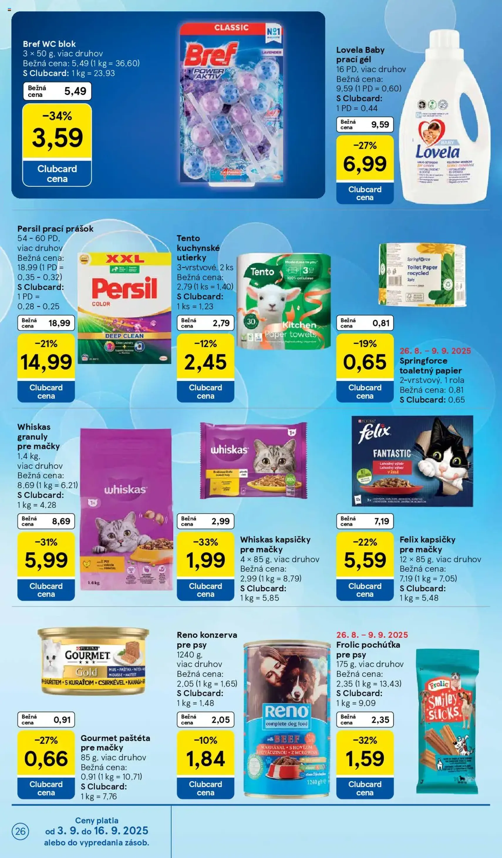 Tesco Hypermarket - leták - platný leták od 03.09.2025 strana 26 z 33 Tesco Hypermarket - leták - platný leták od 03.09.2025 strana 26 z 33