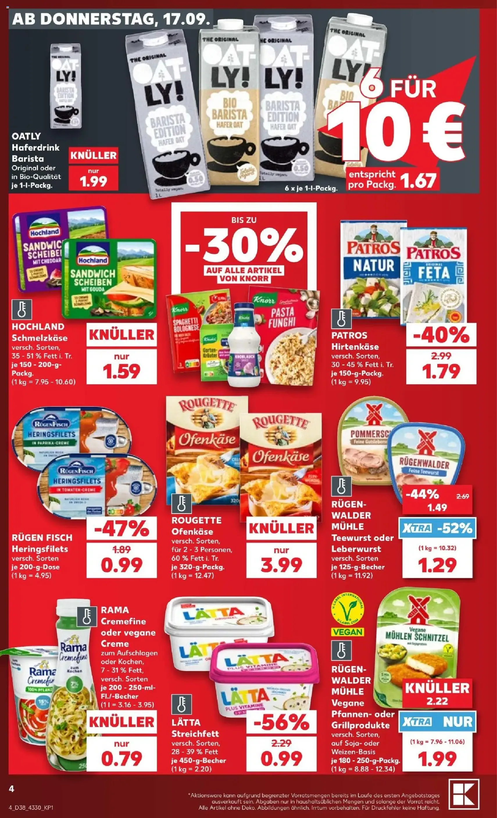 Kaufland Prospekt - Gültiger Prospekt ab 17.09.2026, Seite 4 von insgesamt 66