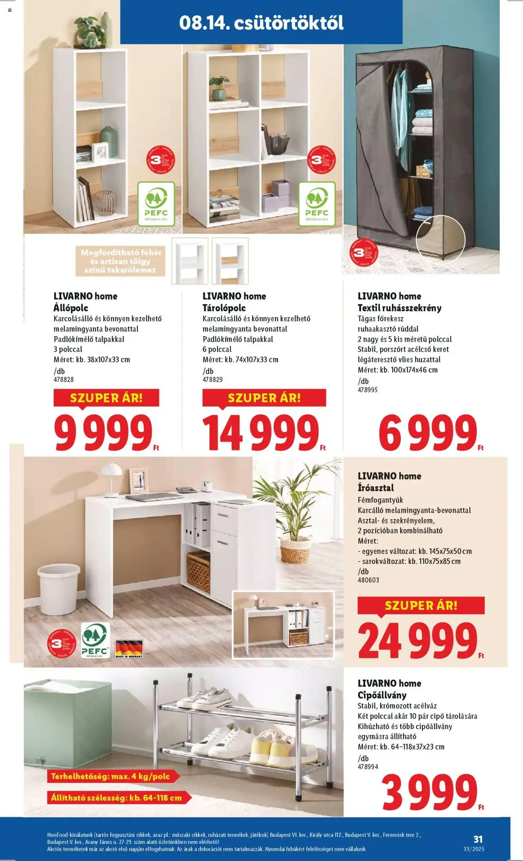 Lidl Akciós újság - 2025.08.14. érvényes szórólap 31 oldal 64 oldalból