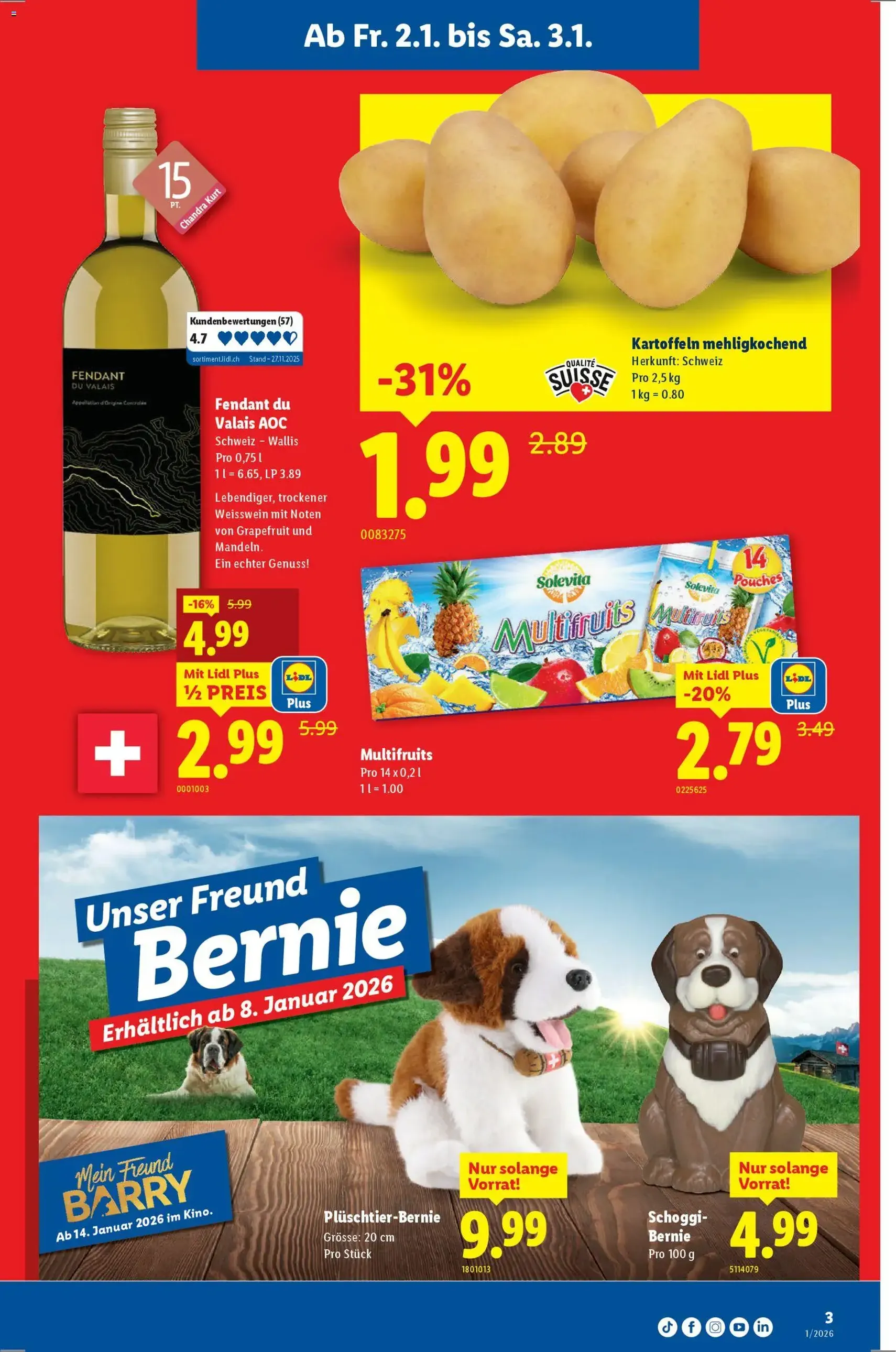 Lidl Aktionen - Gültiger Prospekt ab 31.12.2025, Seite 3 von insgesamt 32