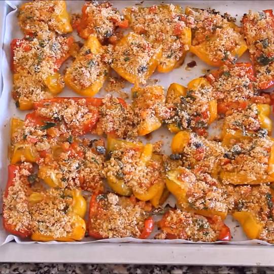 Anteprima ricetta Peperoni gratinati