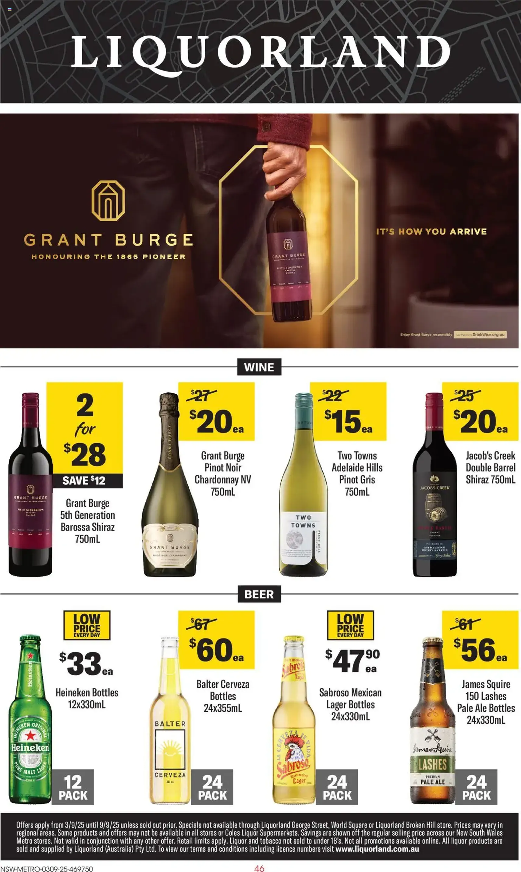 Liquorland Catalogue NSW - valid flyer from 03/09/2025, page 1 of 2