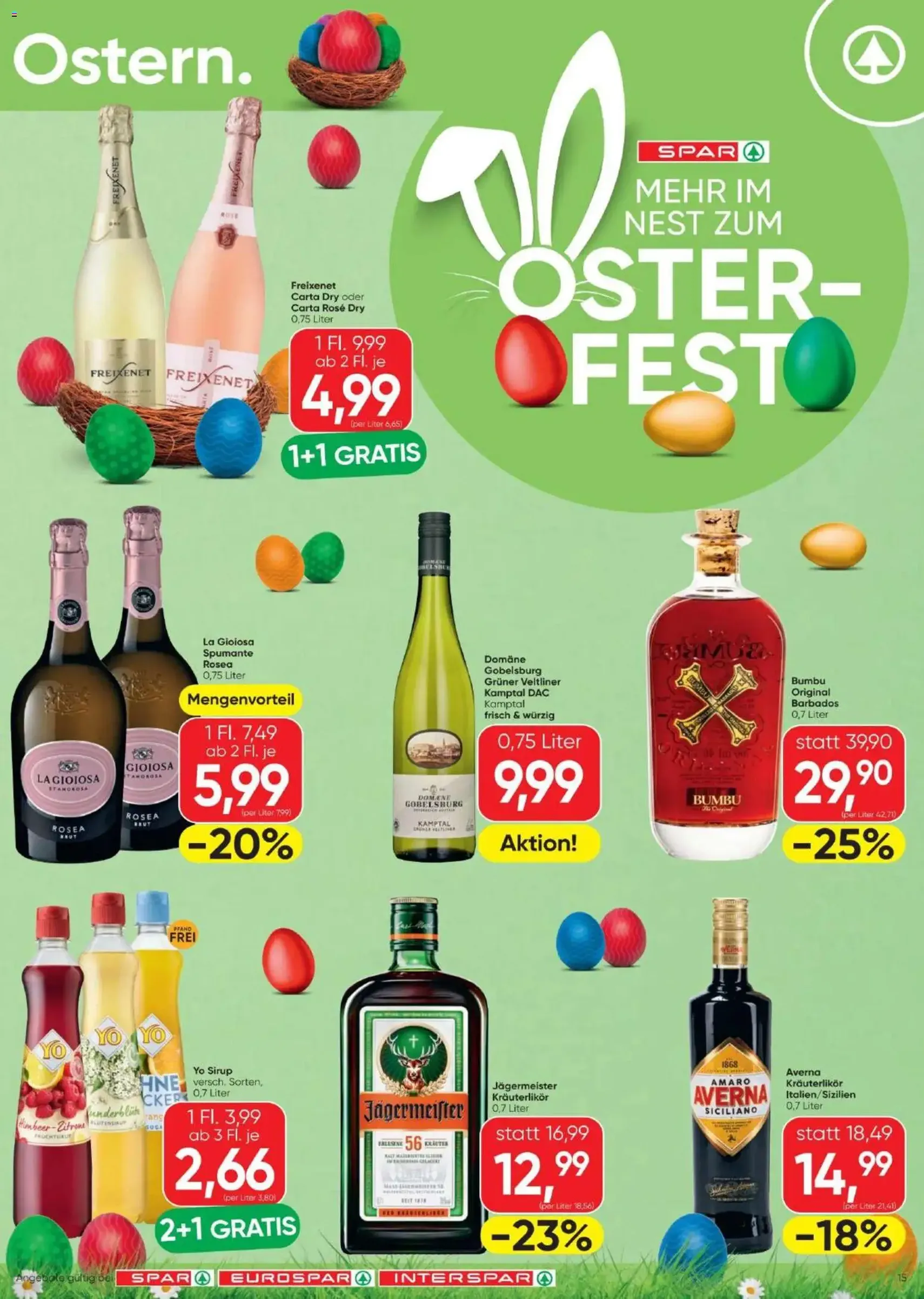 Spar - Flugblatt - Gültiger Prospekt ab 26.03.2026, Seite 15 von insgesamt 20