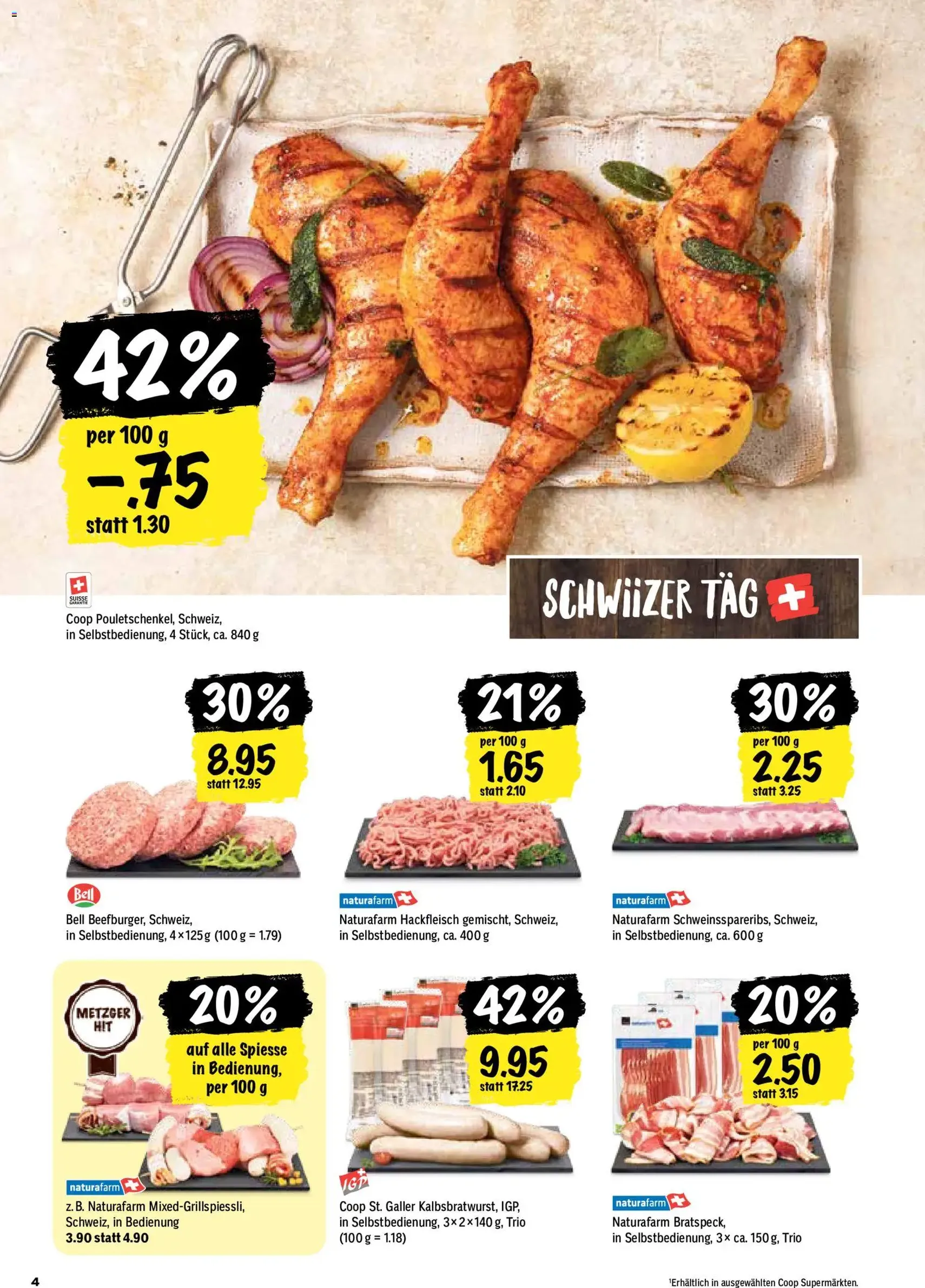 Coop aktionen - Gültiger Prospekt ab 30.07.2026, Seite 4 von insgesamt 24