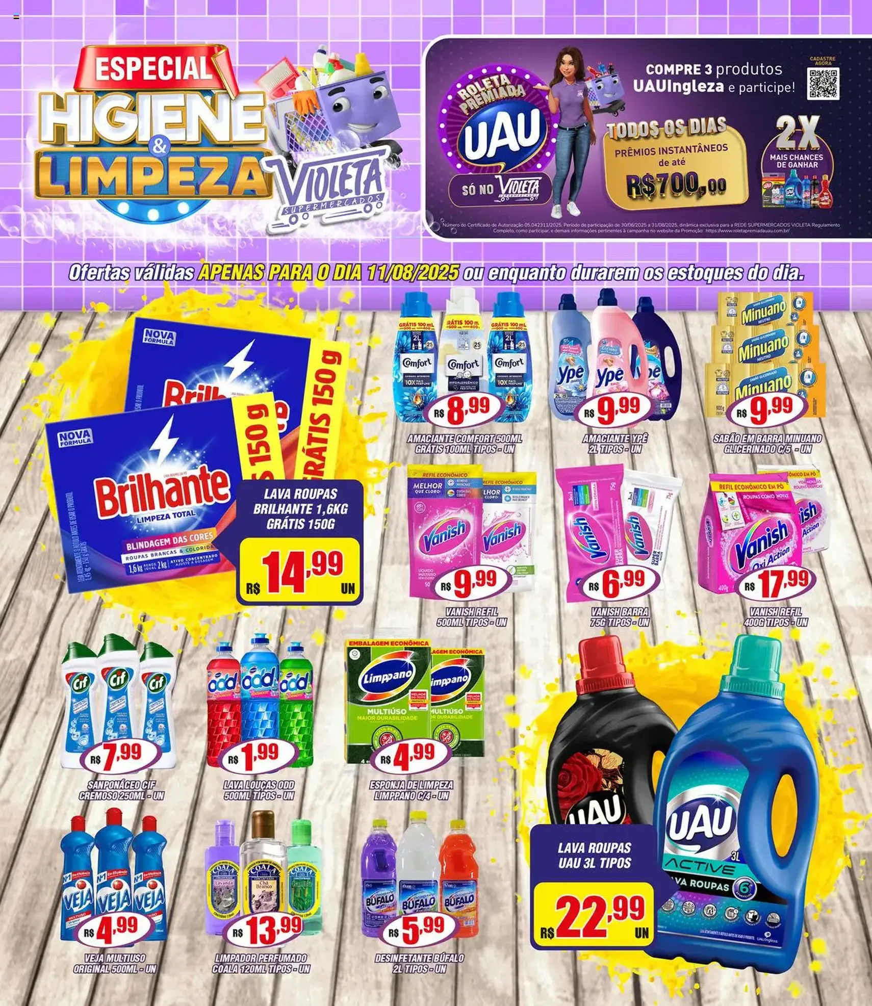 Violeta Supermercados - Ofertas da semana - folheto válido a partir de 11/08/2025 página 1 de 2
