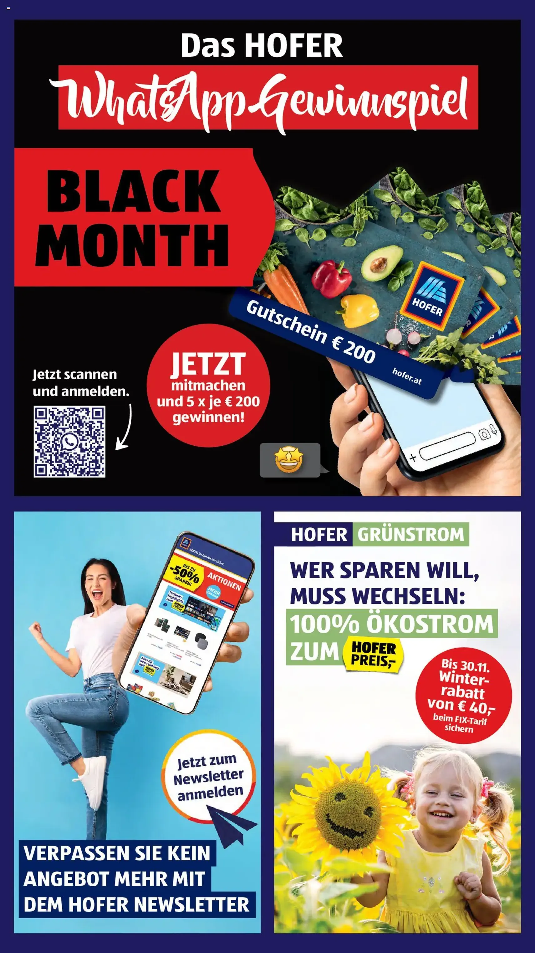 Hofer - Black Friday - Gültiger Prospekt ab 07.11.2025, Seite 3 von insgesamt 55