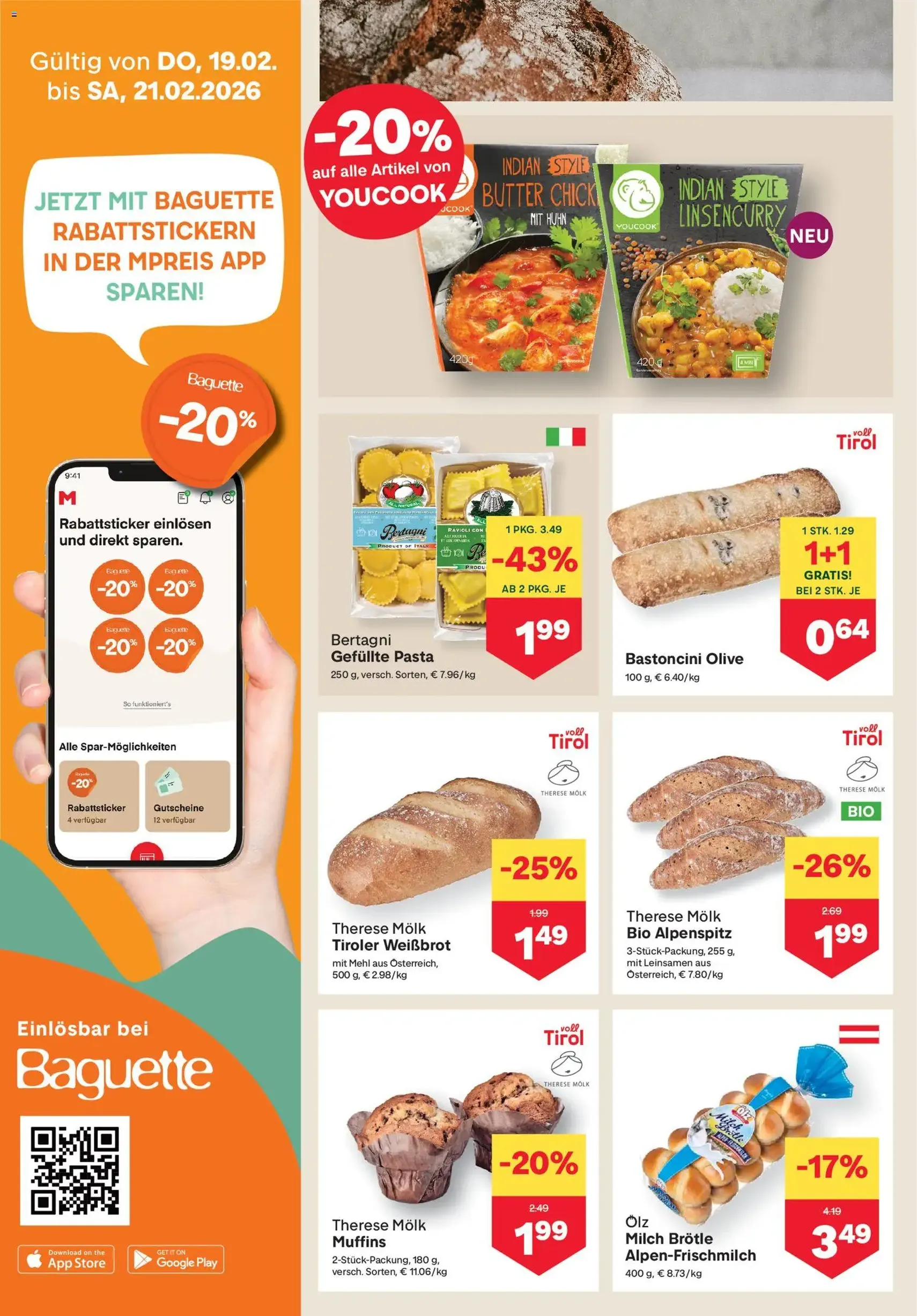 MPREIS Flugblatt - Gültiger Prospekt ab 19.02.2026, Seite 4 von insgesamt 20