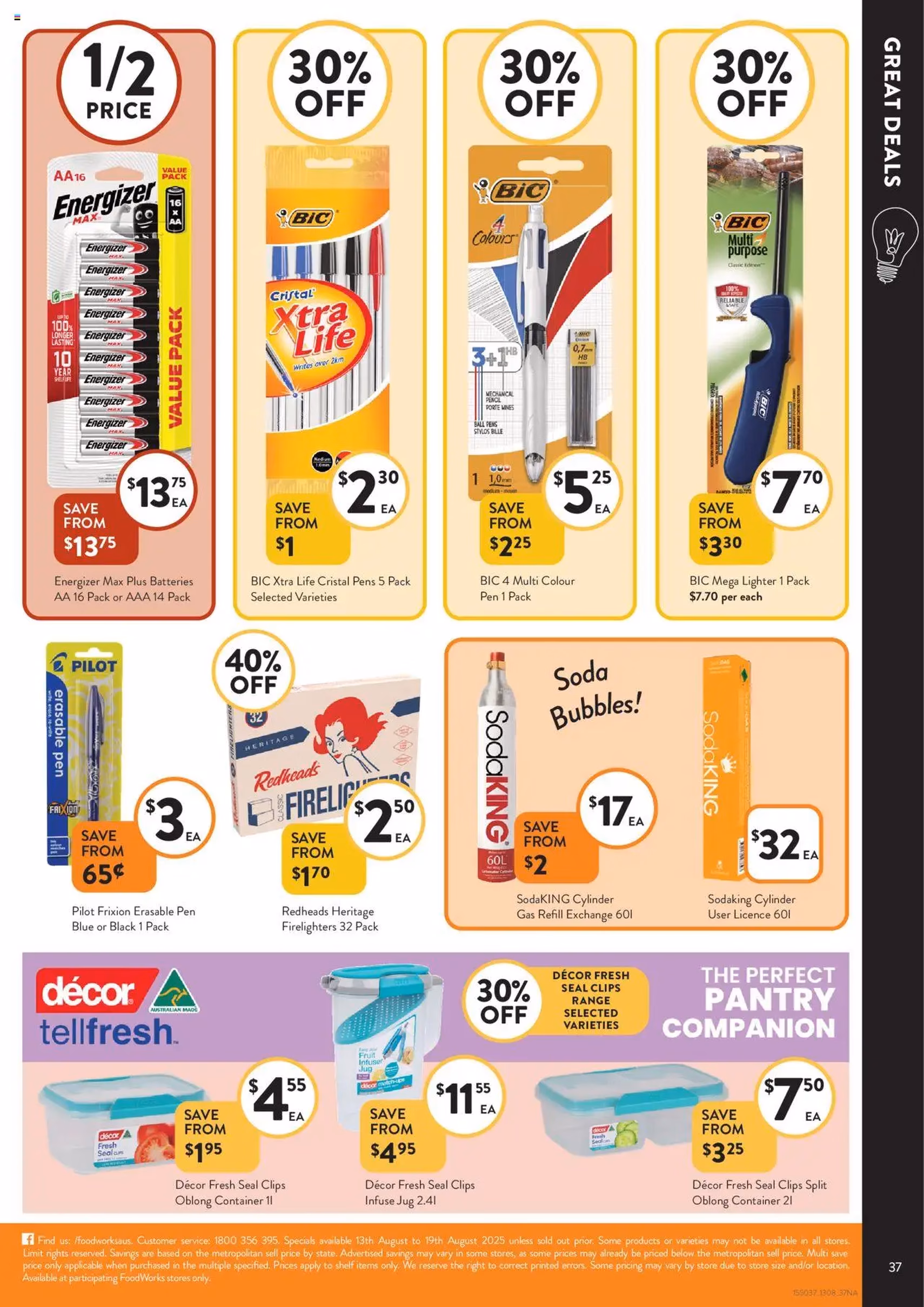 Foodworks - Catalogue NSW - valid flyer from 13/08/2025, page 37 of 37 Foodworks - Catalogue NSW - valid flyer from 13/08/2025, page 37 of 37